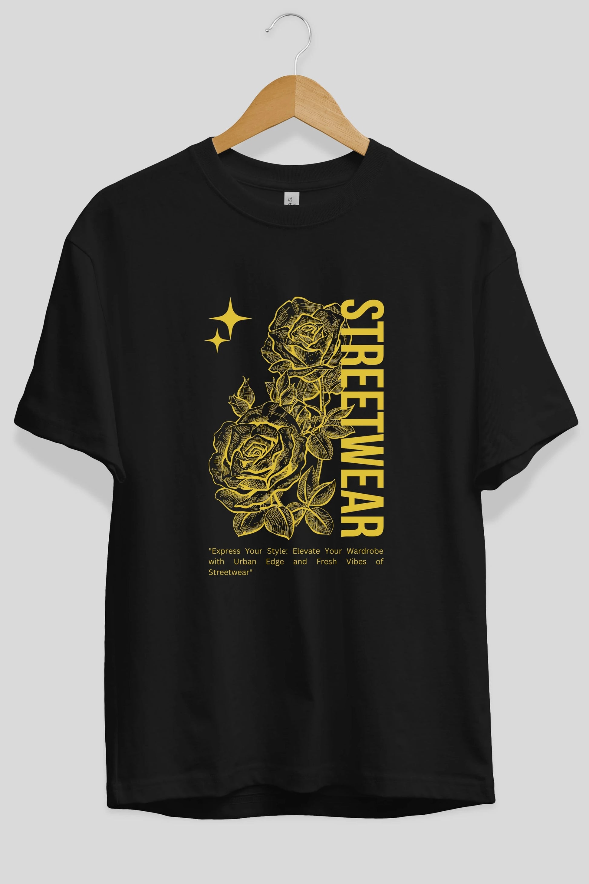 Minimalist Streetwear Ön Baskılı Oversize t-shirt Erkek Kadın Unisex