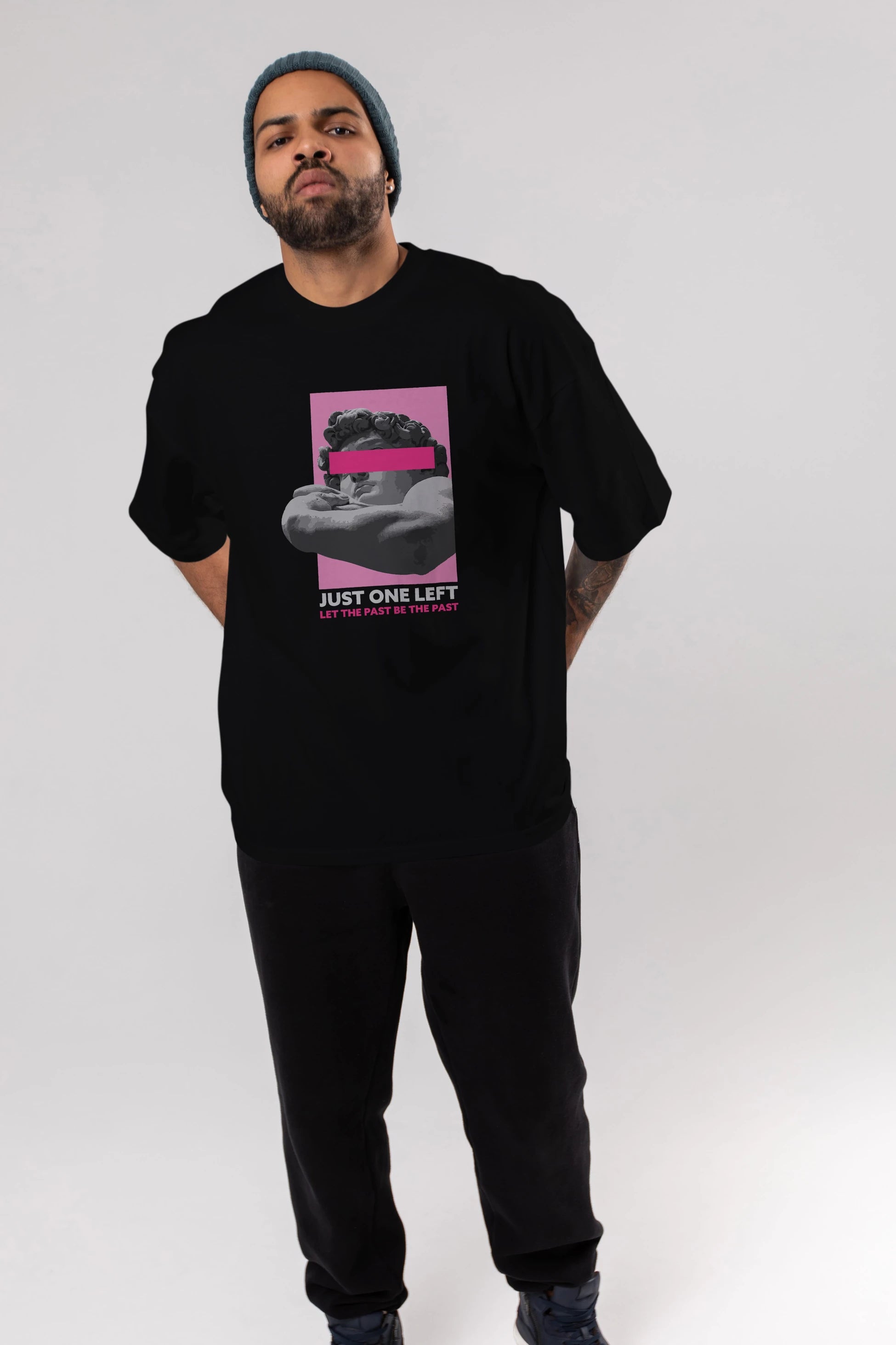 Just One Left Ön Baskılı Oversize t-shirt Erkek Kadın Unisex
