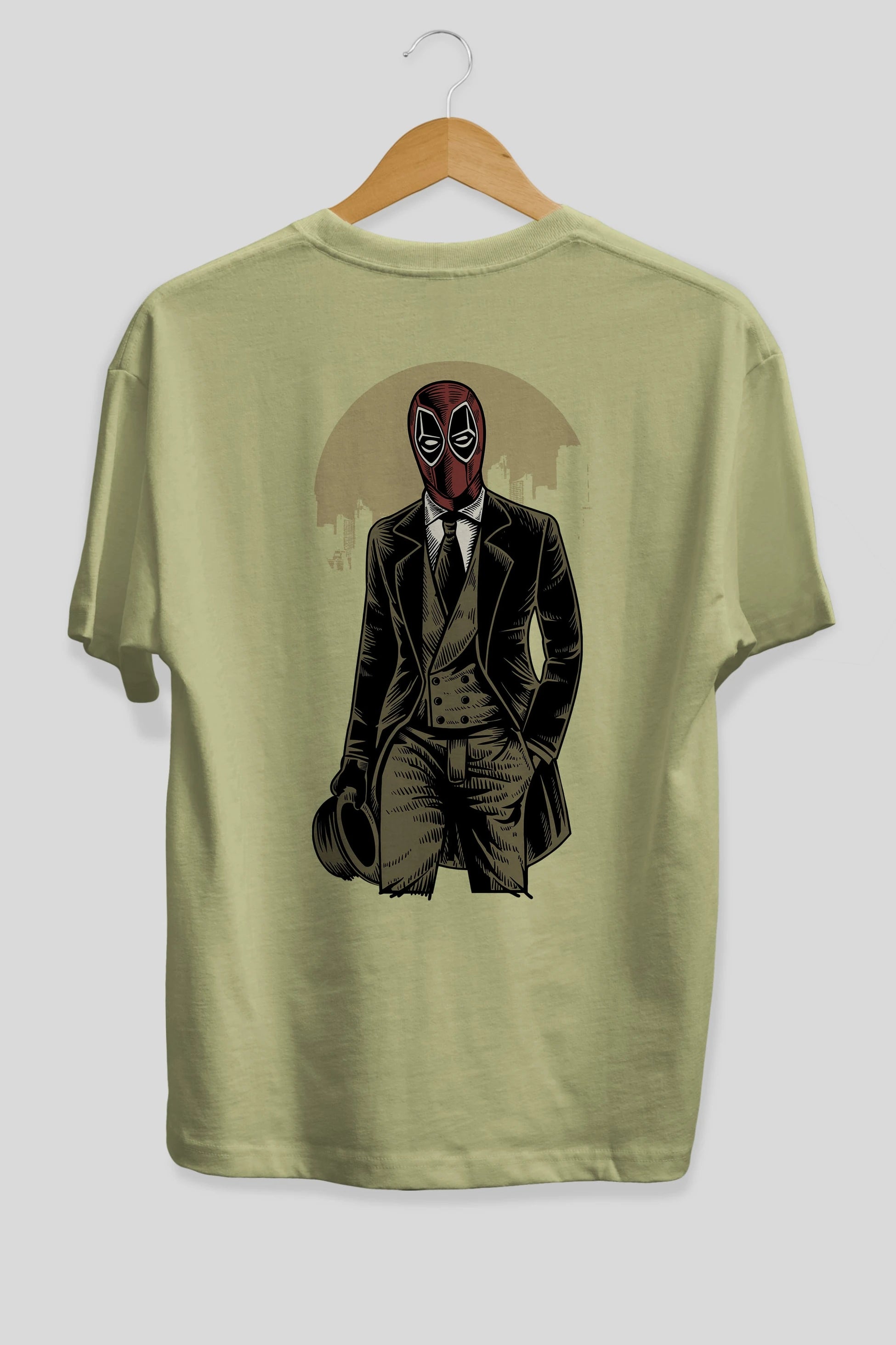 Classic Mercenary Arka Baskılı Oversize t-shirt Erkek Kadın Unisex %100 Pamuk