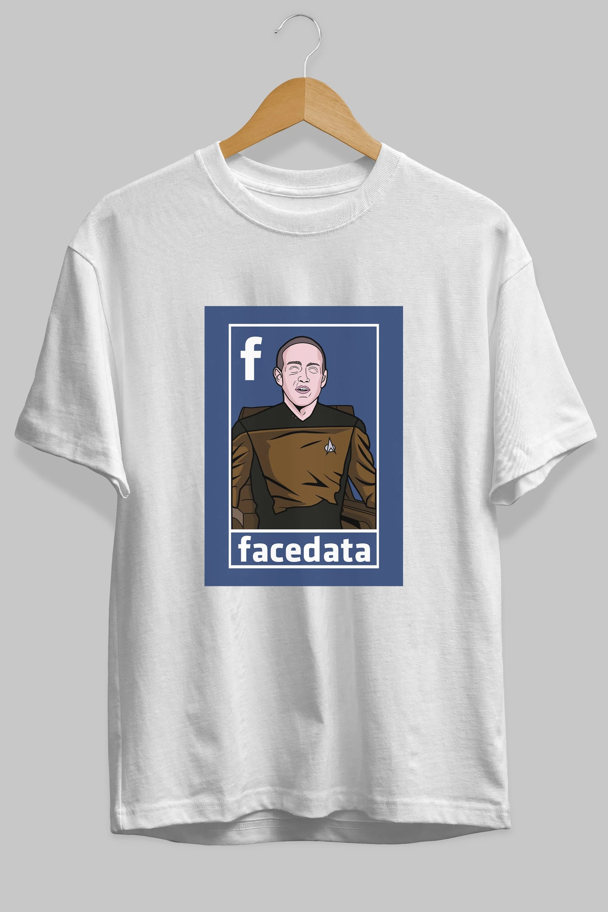 Zukerberg Data Ön Baskılı Oversize t-shirt Erkek Kadın Unisex %100 Pamuk tişort
