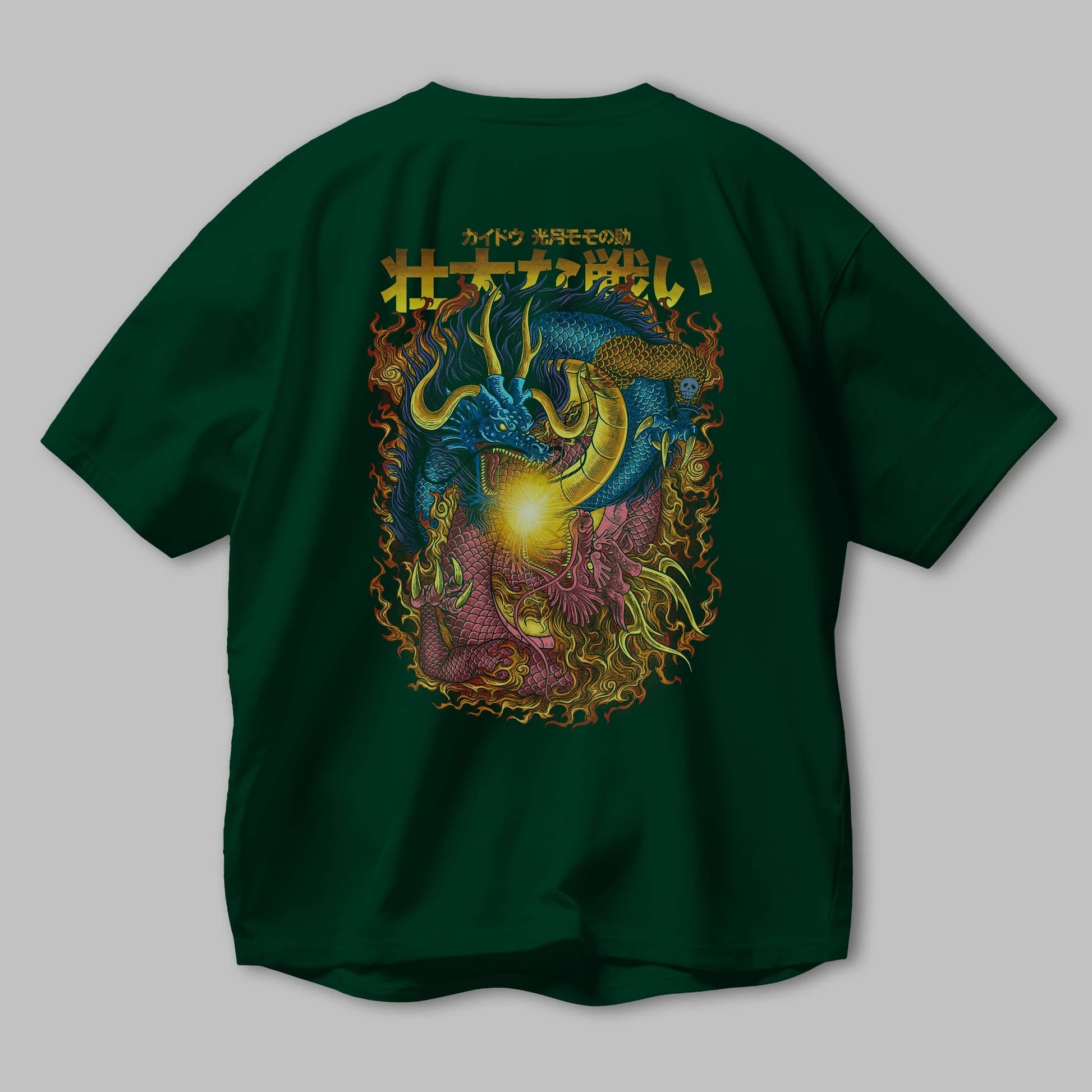 ONE PIECE (4) Anime Arka Baskılı Oversize t-shirt Erkek Kadın Unisex