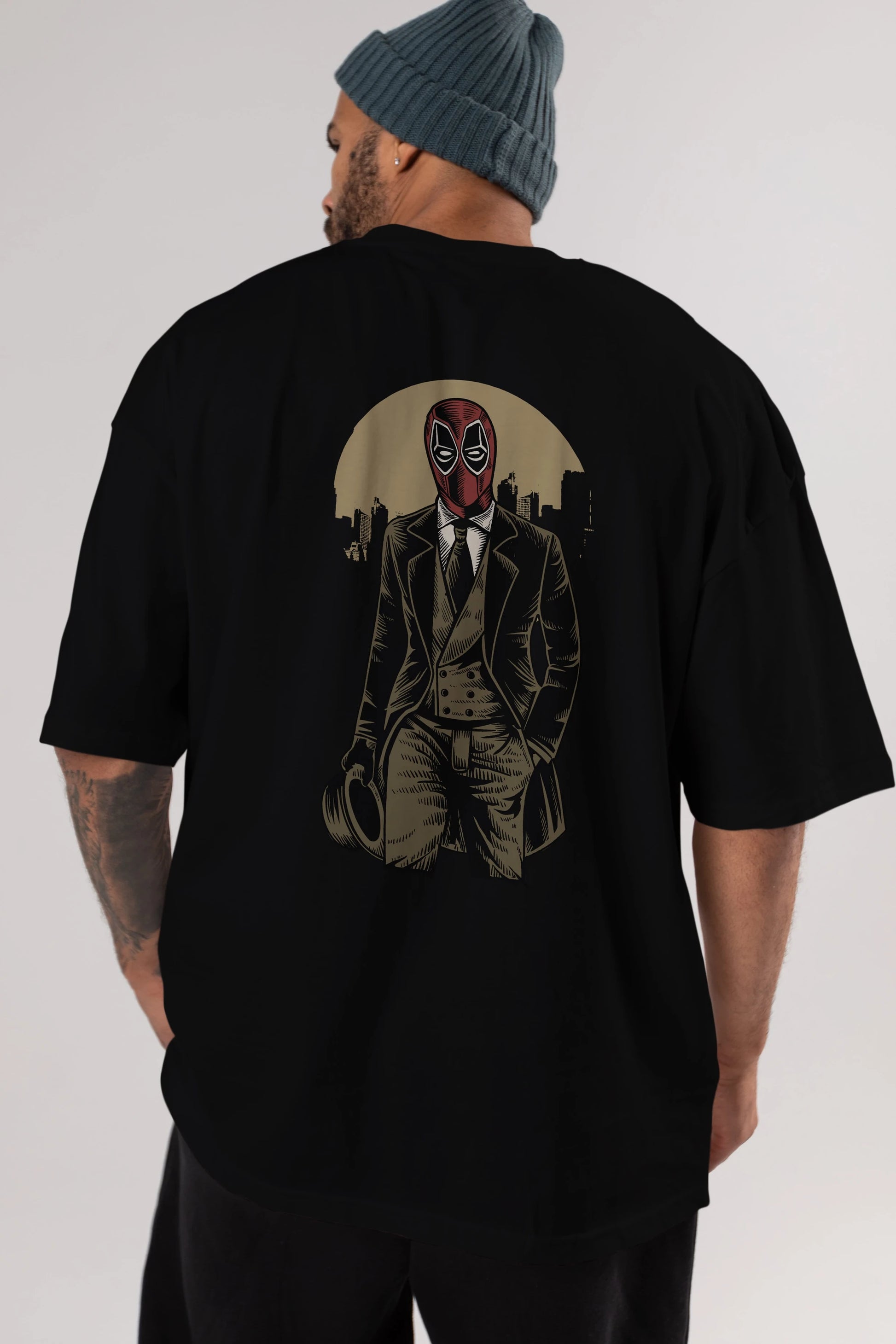 Classic Mercenary Arka Baskılı Oversize t-shirt Erkek Kadın Unisex %100 Pamuk