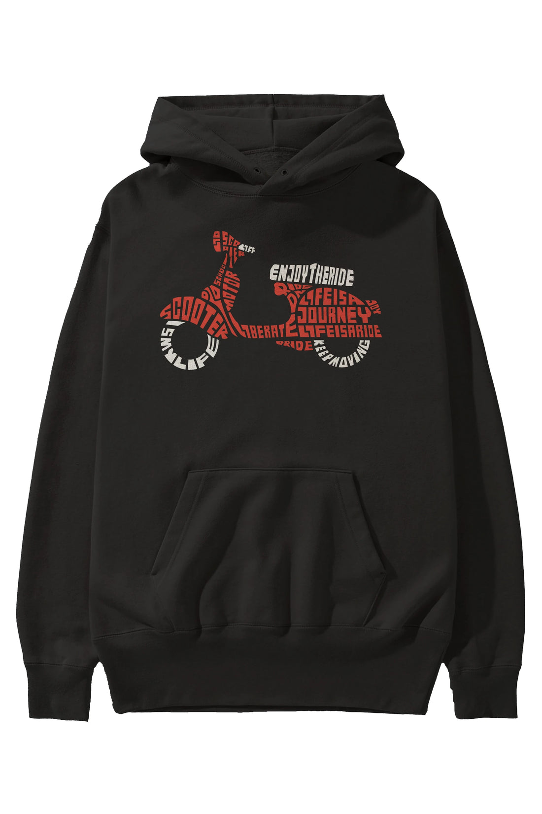 Enjoy The Ride Ön Baskılı Hoodie Oversize Kapüşonlu Sweatshirt Erkek Kadın Unisex