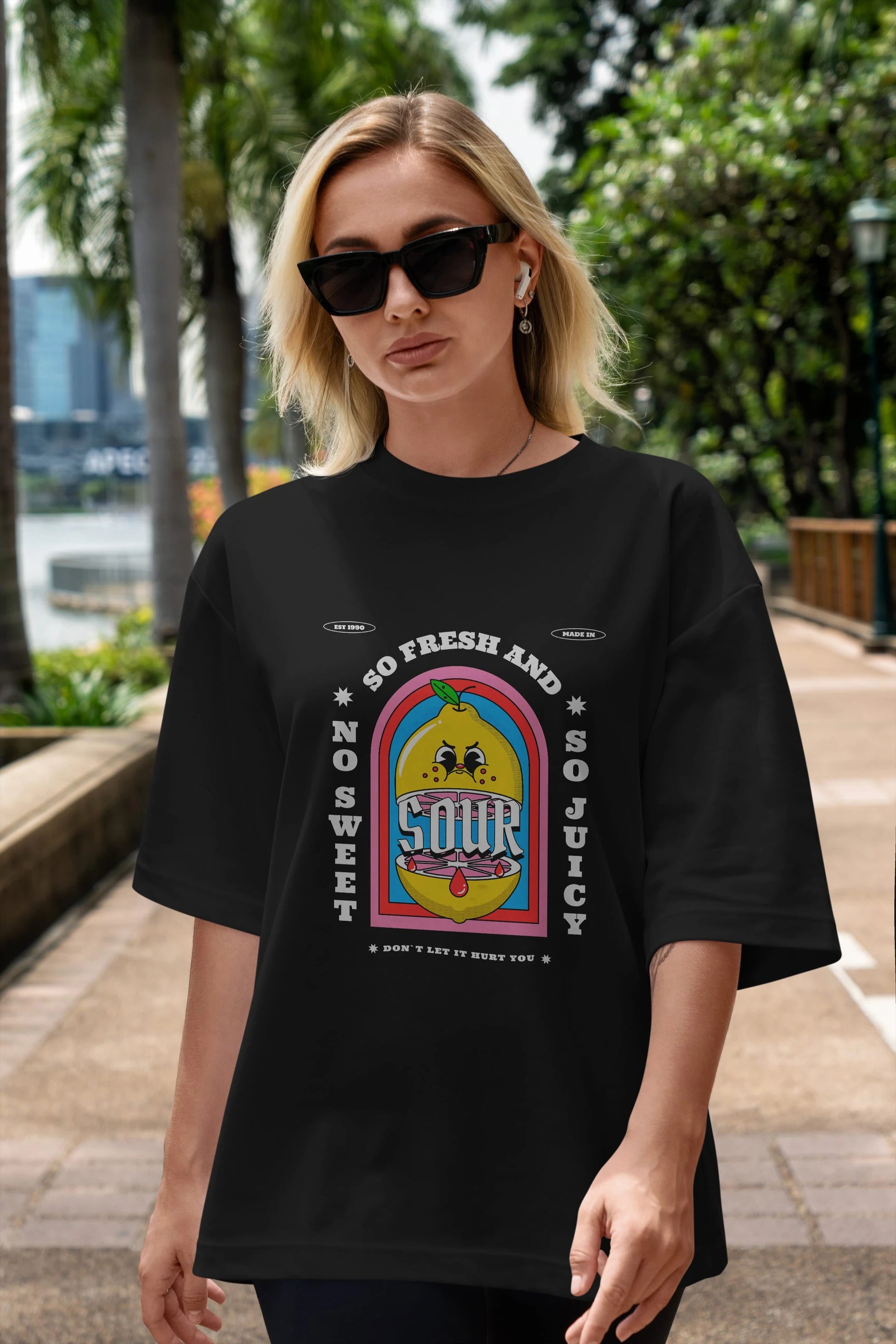 So Fresh And Sour Ön Baskılı Oversize t-shirt Erkek Kadın Unisex