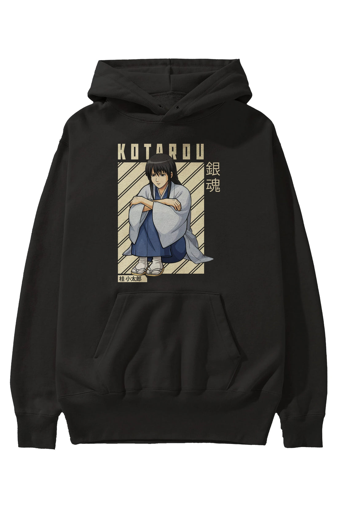 Kotarou Katsura GINTAMA Anime Ön Baskılı Hoodie Oversize Kapüşonlu Sweatshirt Erkek Kadın Unisex