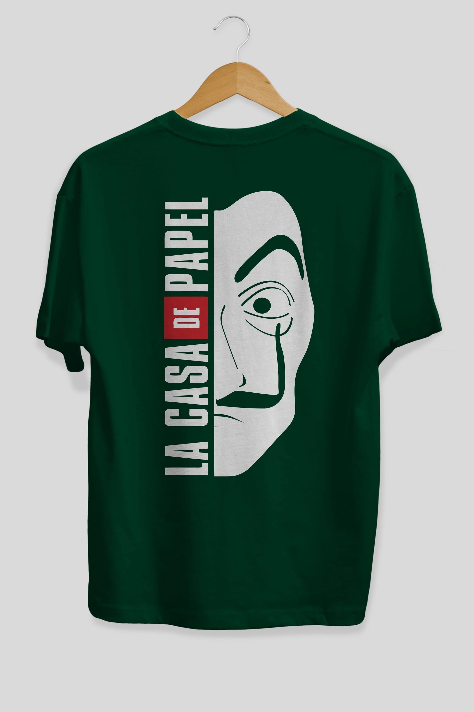 La Casa De Papel (3) Arka Baskılı Oversize t-shirt Erkek Kadın Unisex %100 Pamuk Bisiklet Yaka tişort
