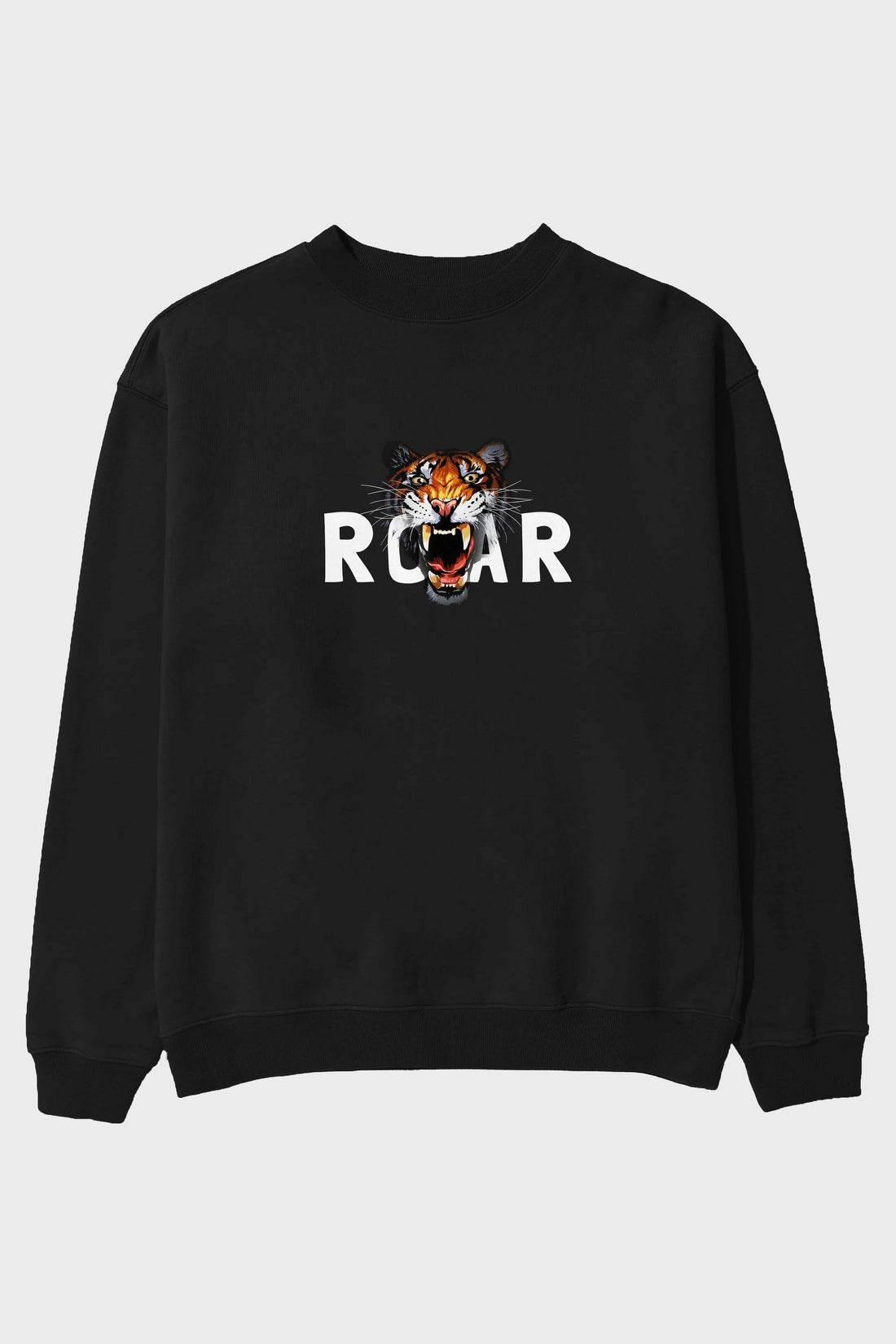 Teddy Bear Roar Ön Baskılı Oversize Sweatshirt Erkek Kadın Unisex