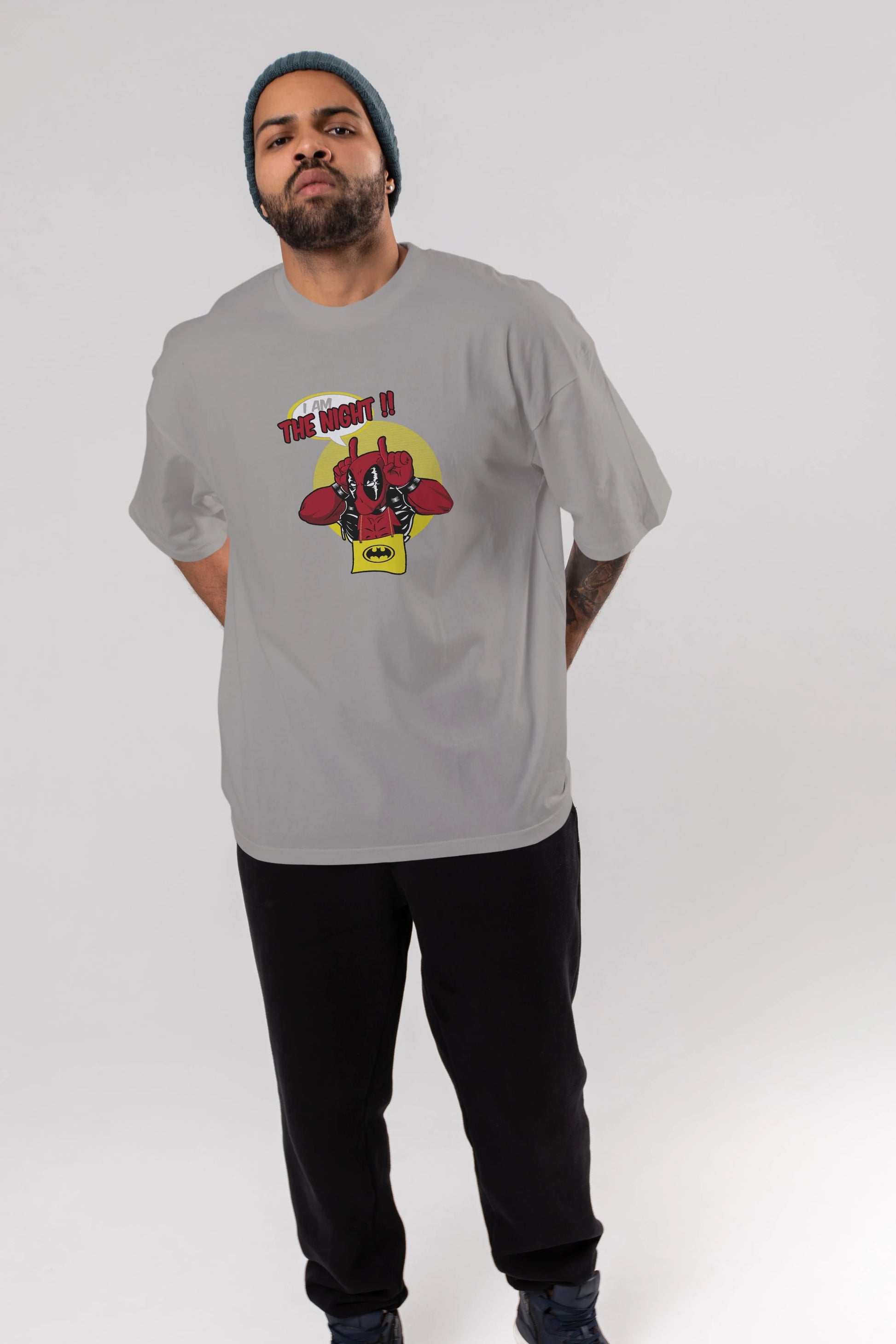 Deadpool (1) Ön Baskılı Oversize t-shirt Erkek Kadın Unisex %100 Pamuk Bisiklet Yaka tişort