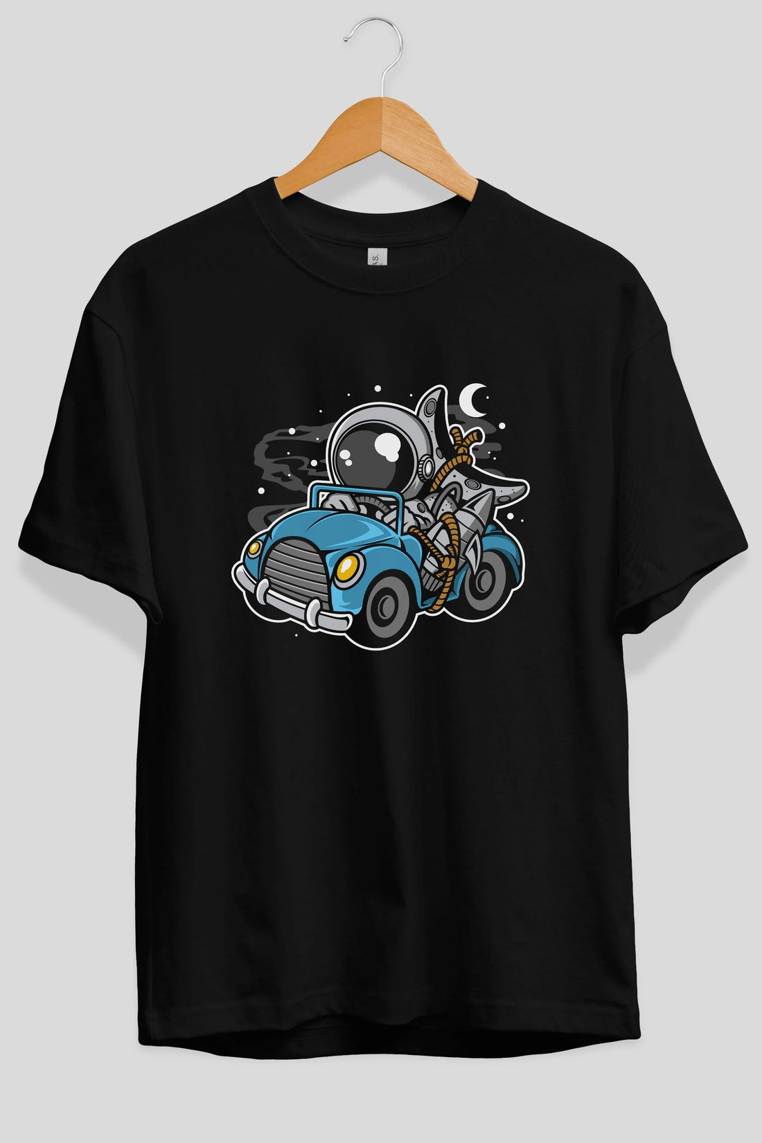 Astronaut Journey Ön Baskılı Oversize t-shirt Erkek Kadın Unisex