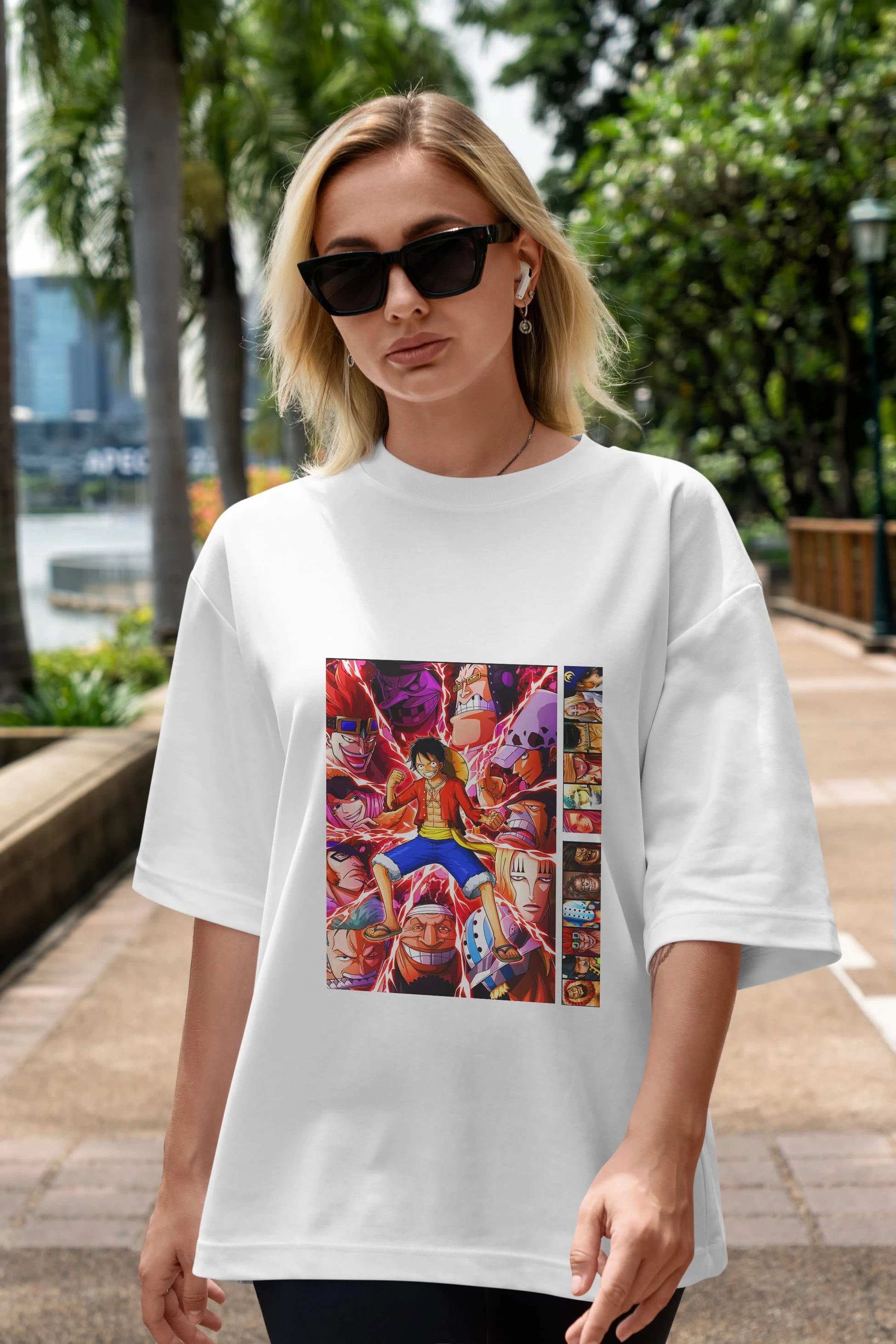 Worst Generation Anime Ön Baskılı Oversize t-shirt Erkek Kadın Unisex