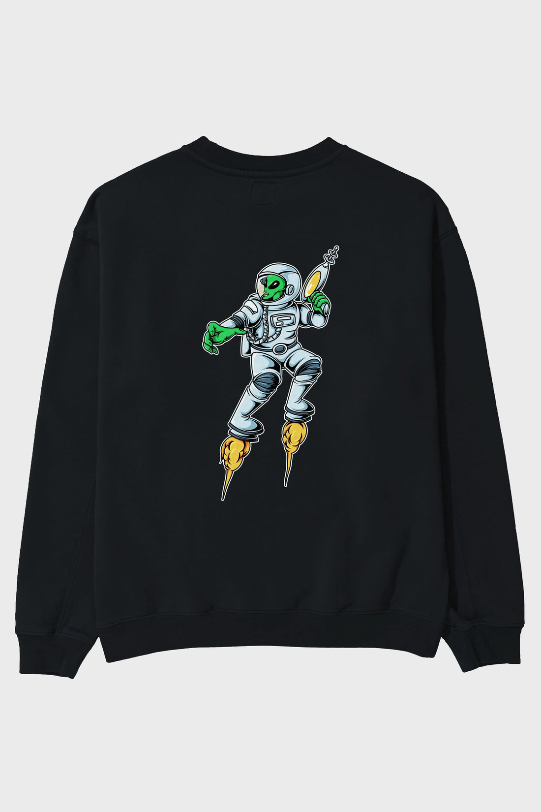 Alien Wars Tshirt Arka Baskılı Oversize Sweatshirt Erkek Kadın Unisex