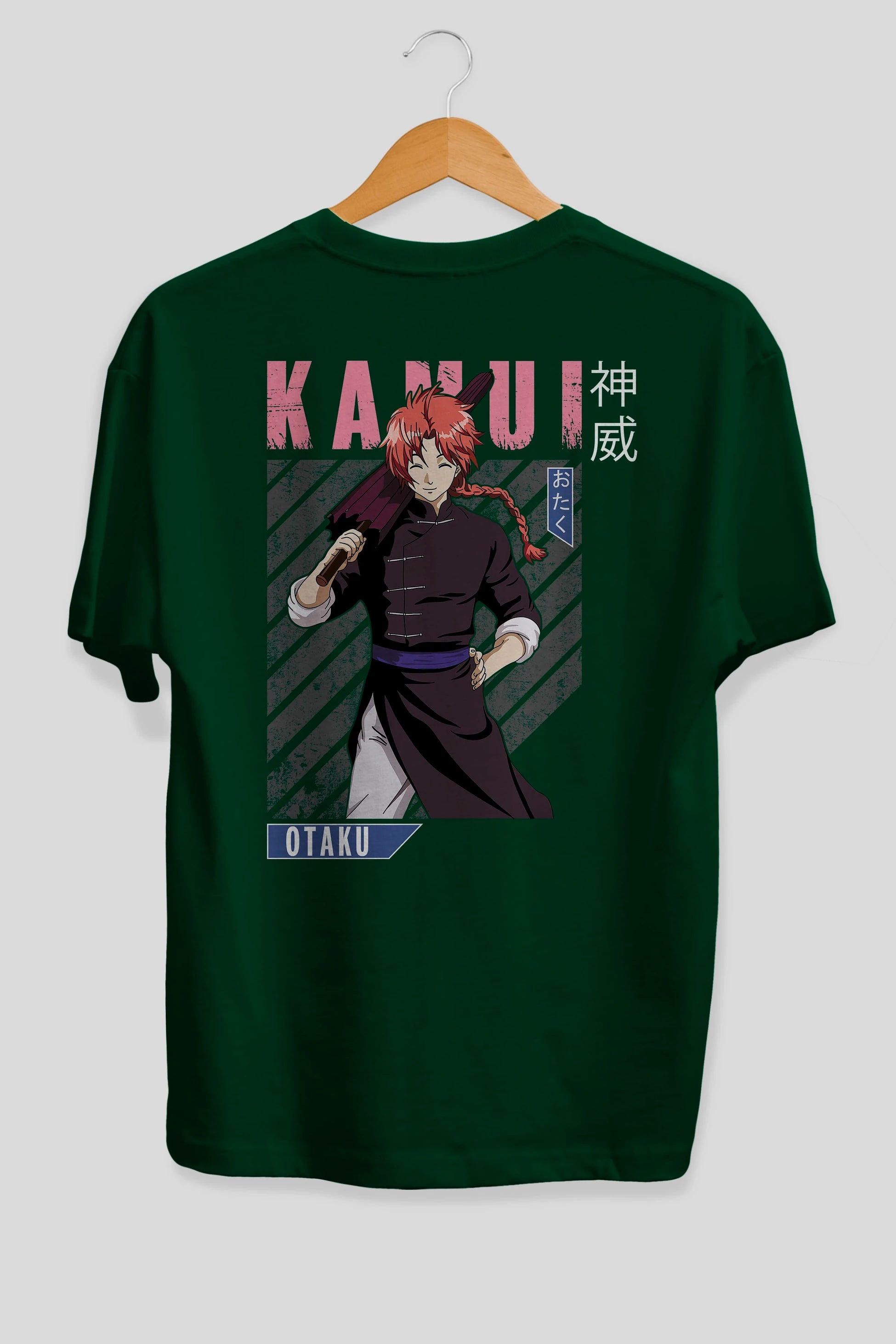 Kamui GINTAMA 1 Anime Arka Baskılı Oversize t-shirt Erkek Kadın Unisex