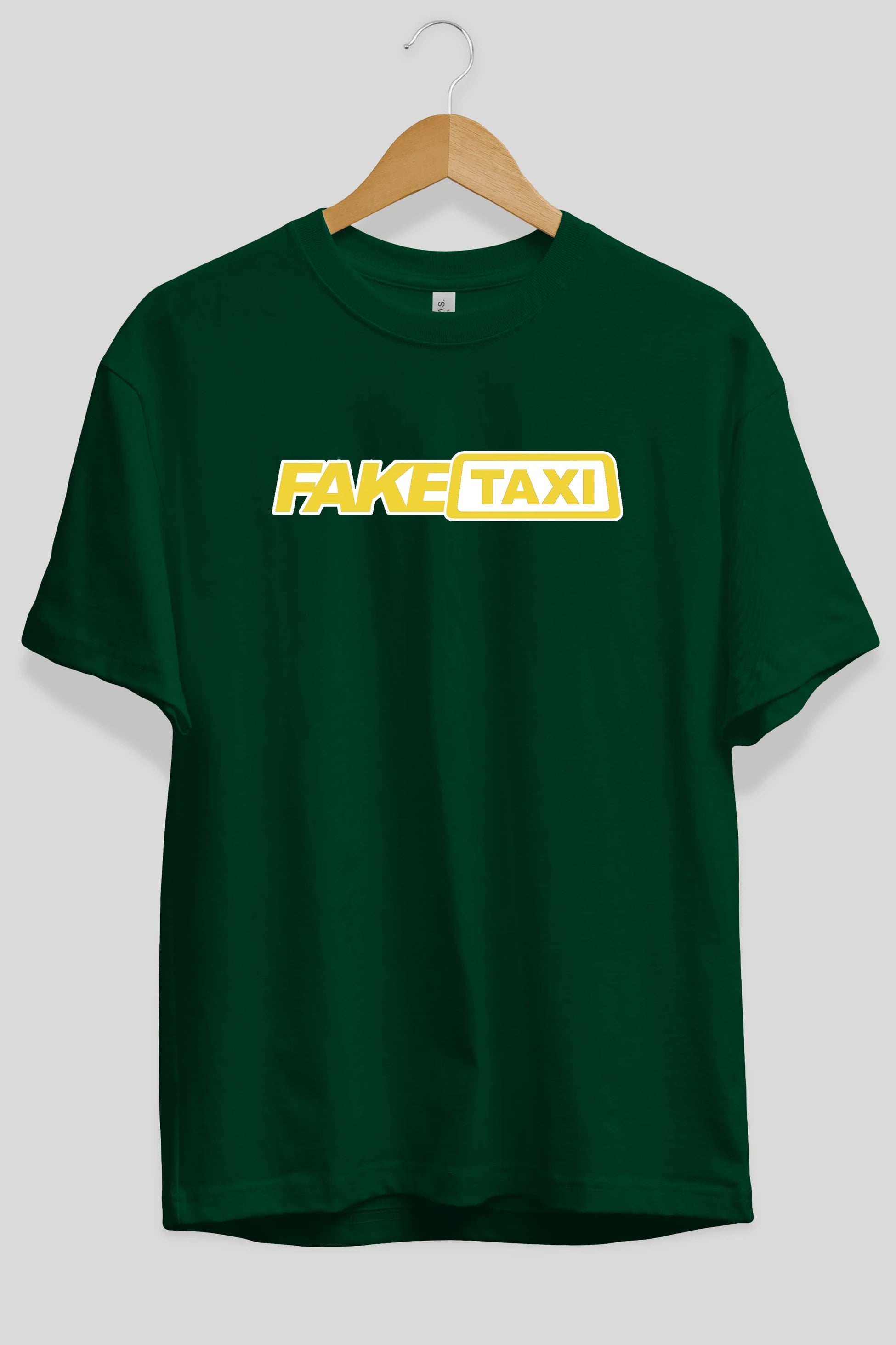 Fake Taxi Ön Baskılı Oversize t-shirt %100 pamuk Erkek Kadın Unisex