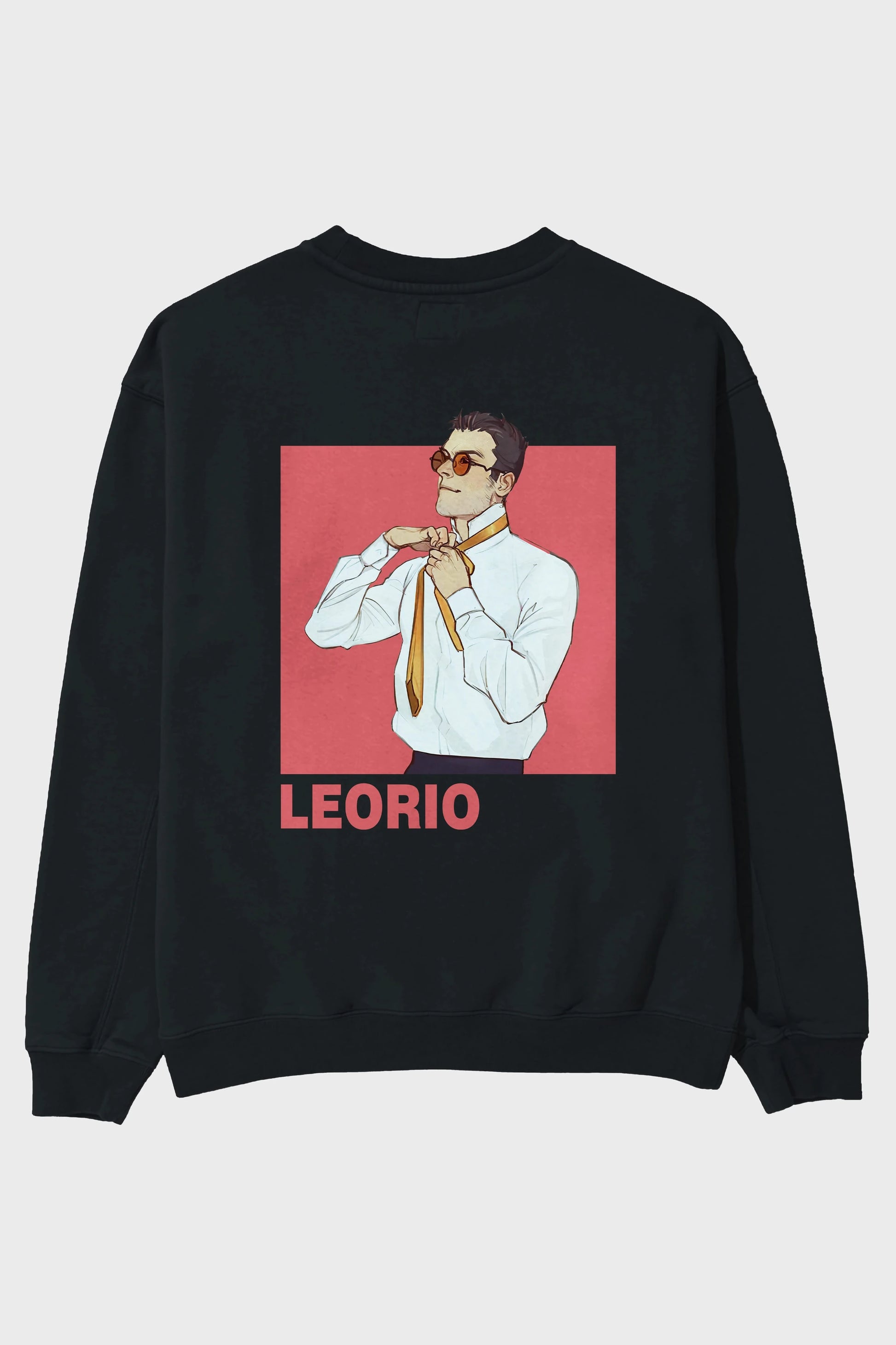 Leorio Paladiknight 5 Anime Arka Baskılı Oversize Sweatshirt Erkek Kadın Unisex