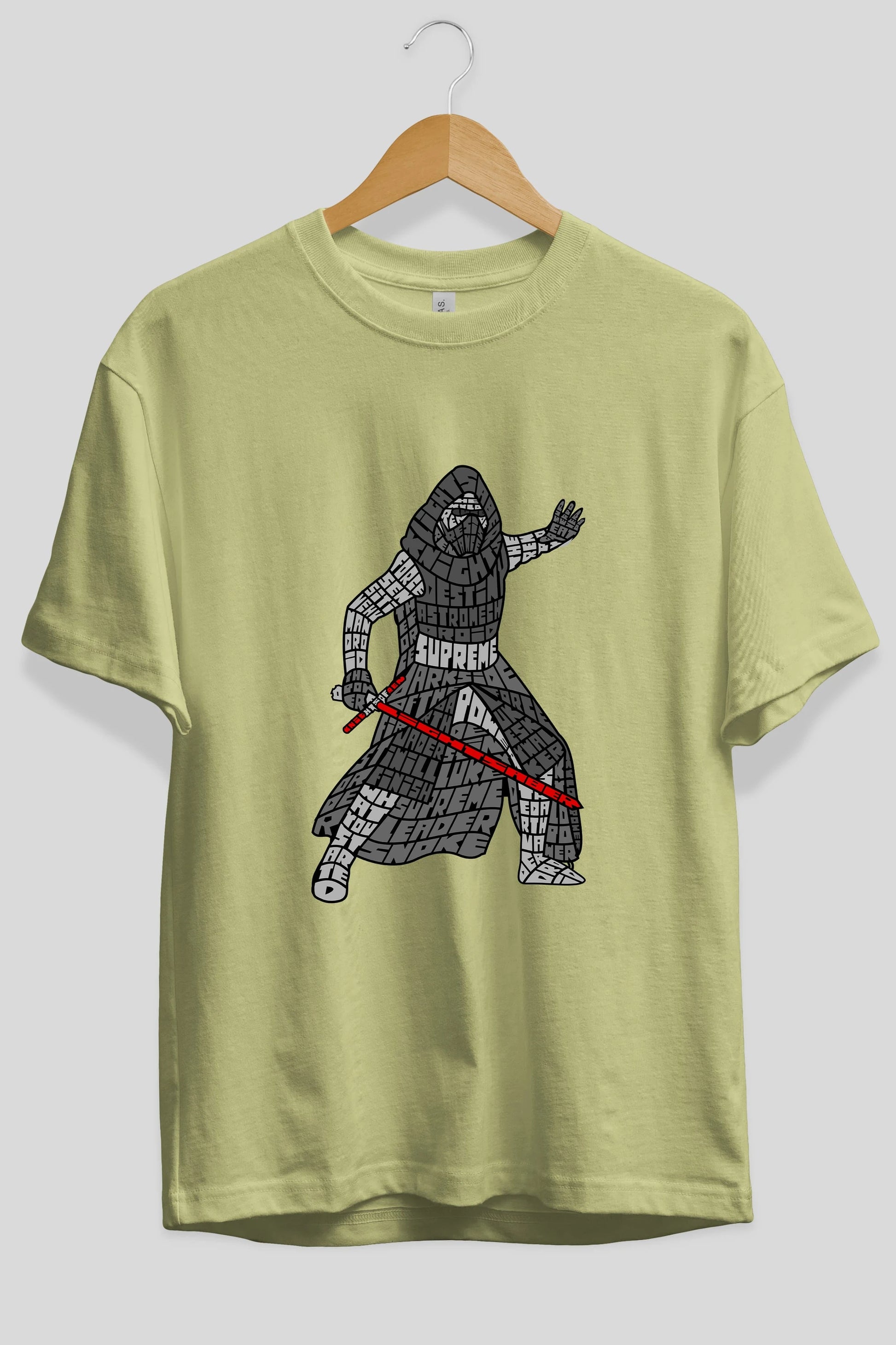 Kylo Ön Baskılı Oversize t-shirt %100 pamuk Erkek Kadın Unisex