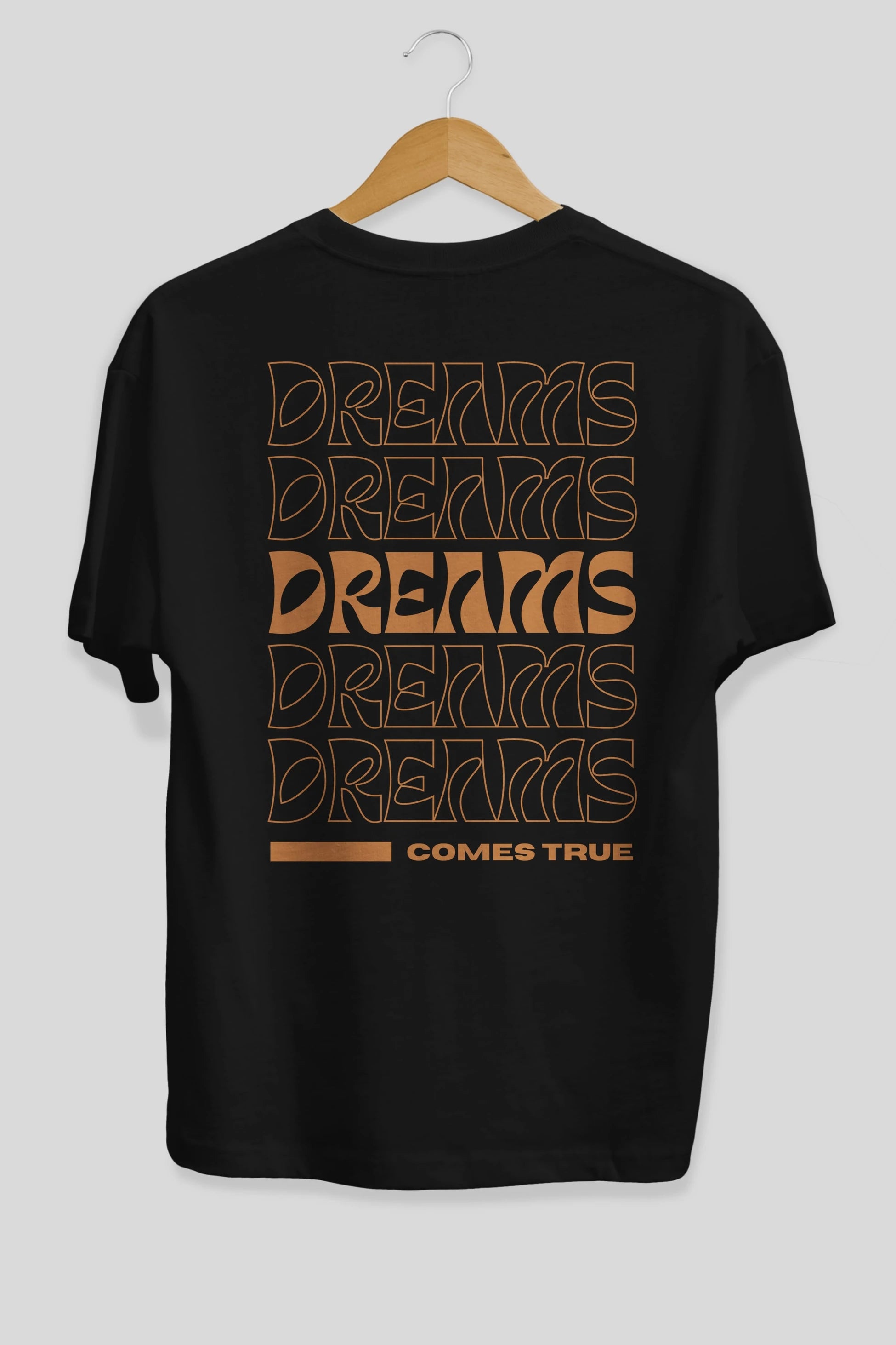 Dreams Yazılı Arka Baskılı Oversize t-shirt Erkek Kadın Unisex
