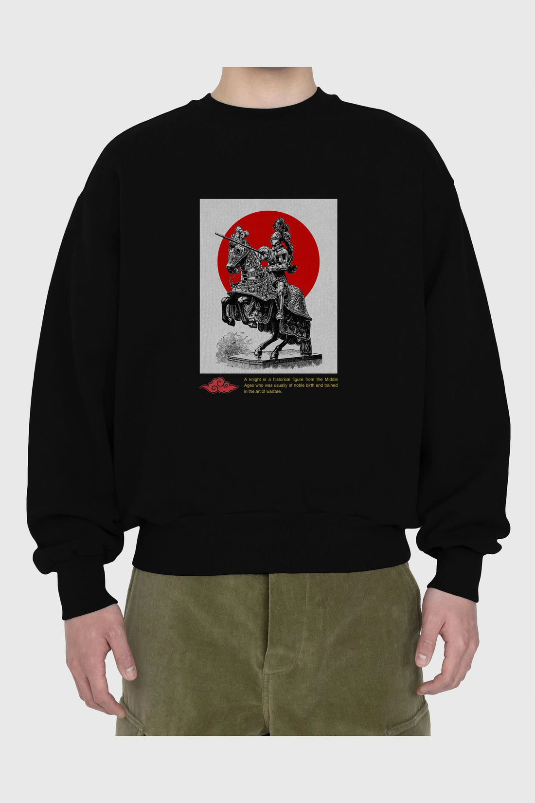 Japan Streetwear 2 Ön Baskılı Oversize Sweatshirt Erkek Kadın Unisex