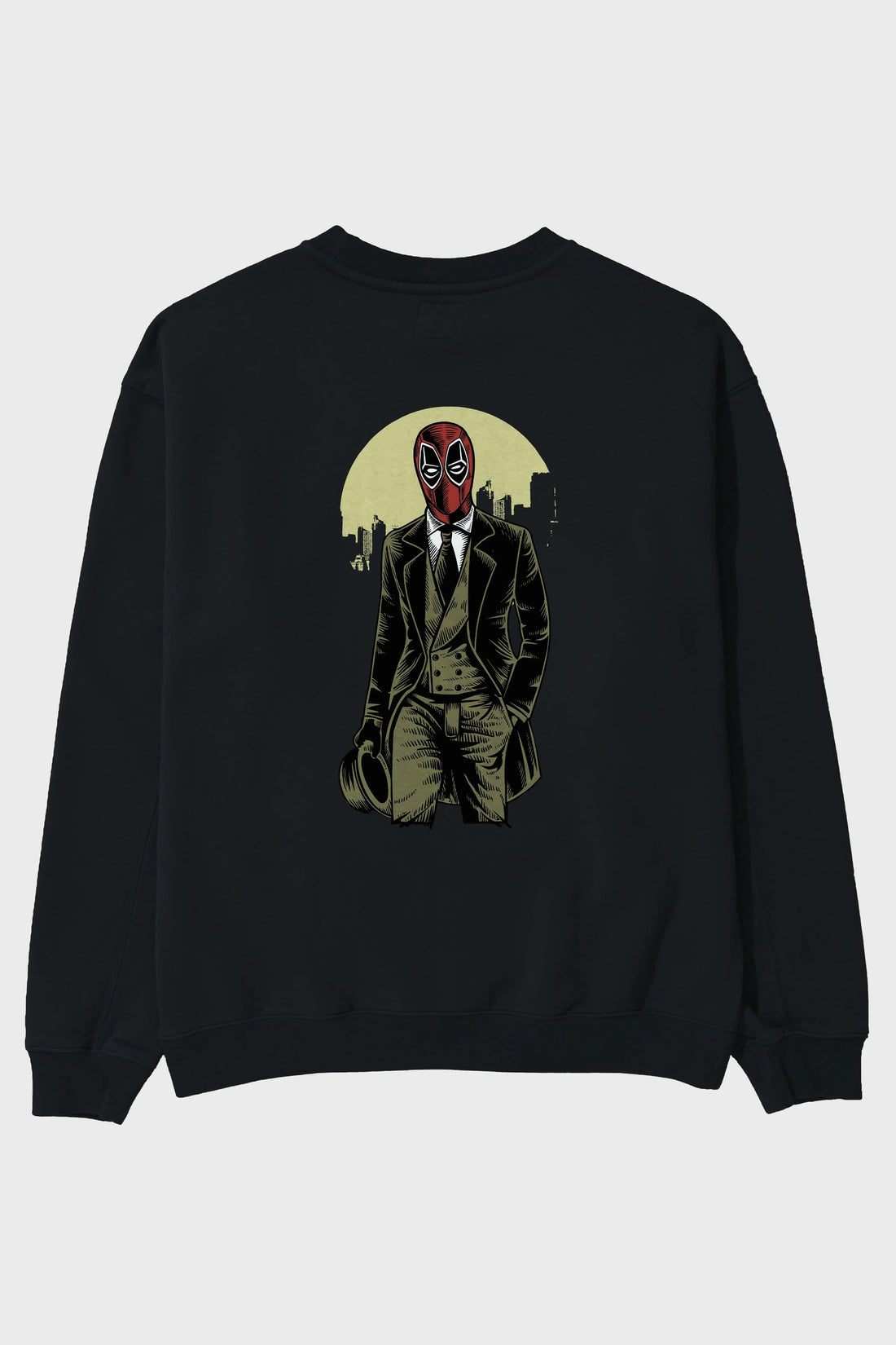 Classic Mercenary Arka Baskılı Oversize Sweatshirt Erkek Kadın Unisex