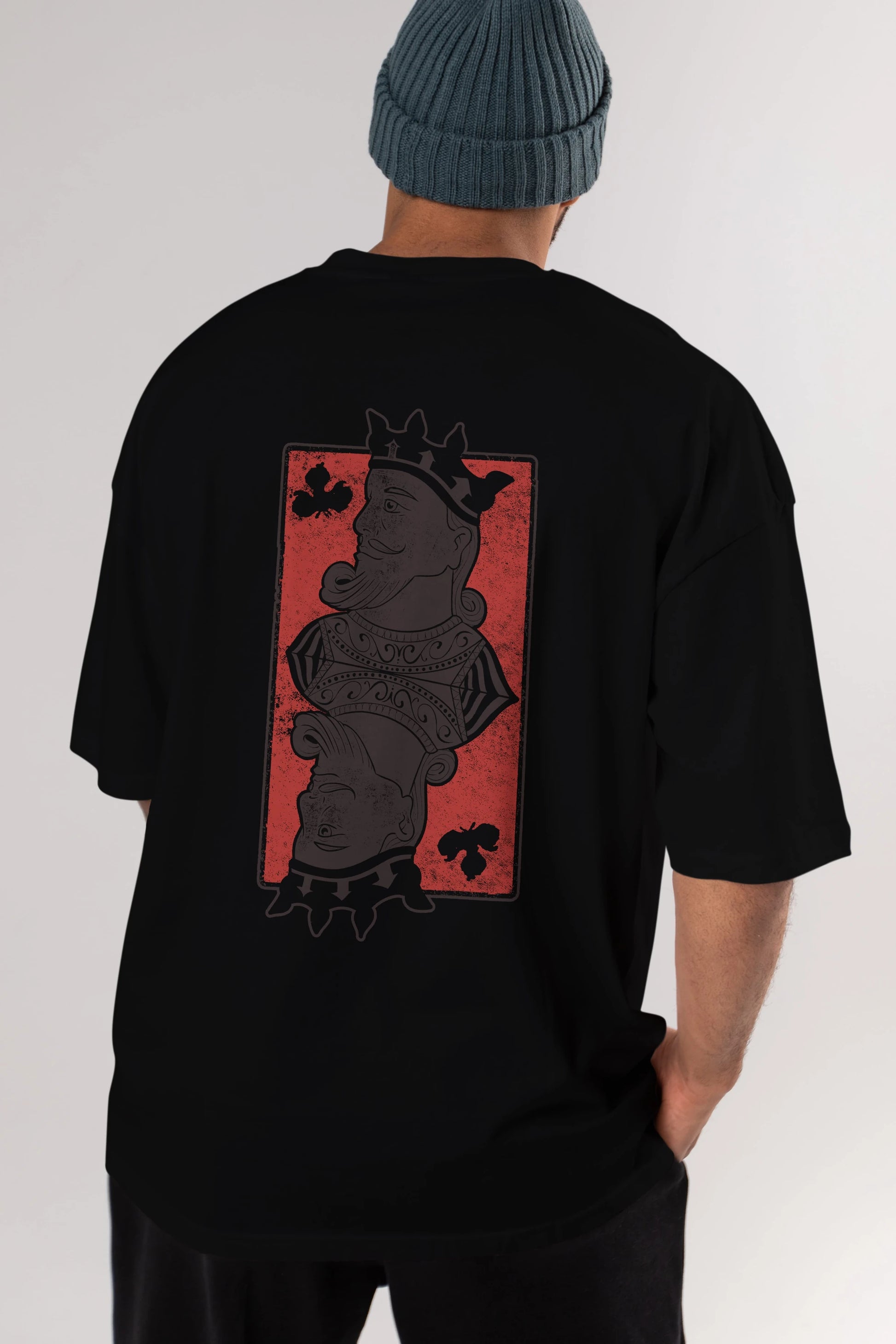 King Streetwear Arka Baskılı Oversize t-shirt Erkek Kadın Unisex