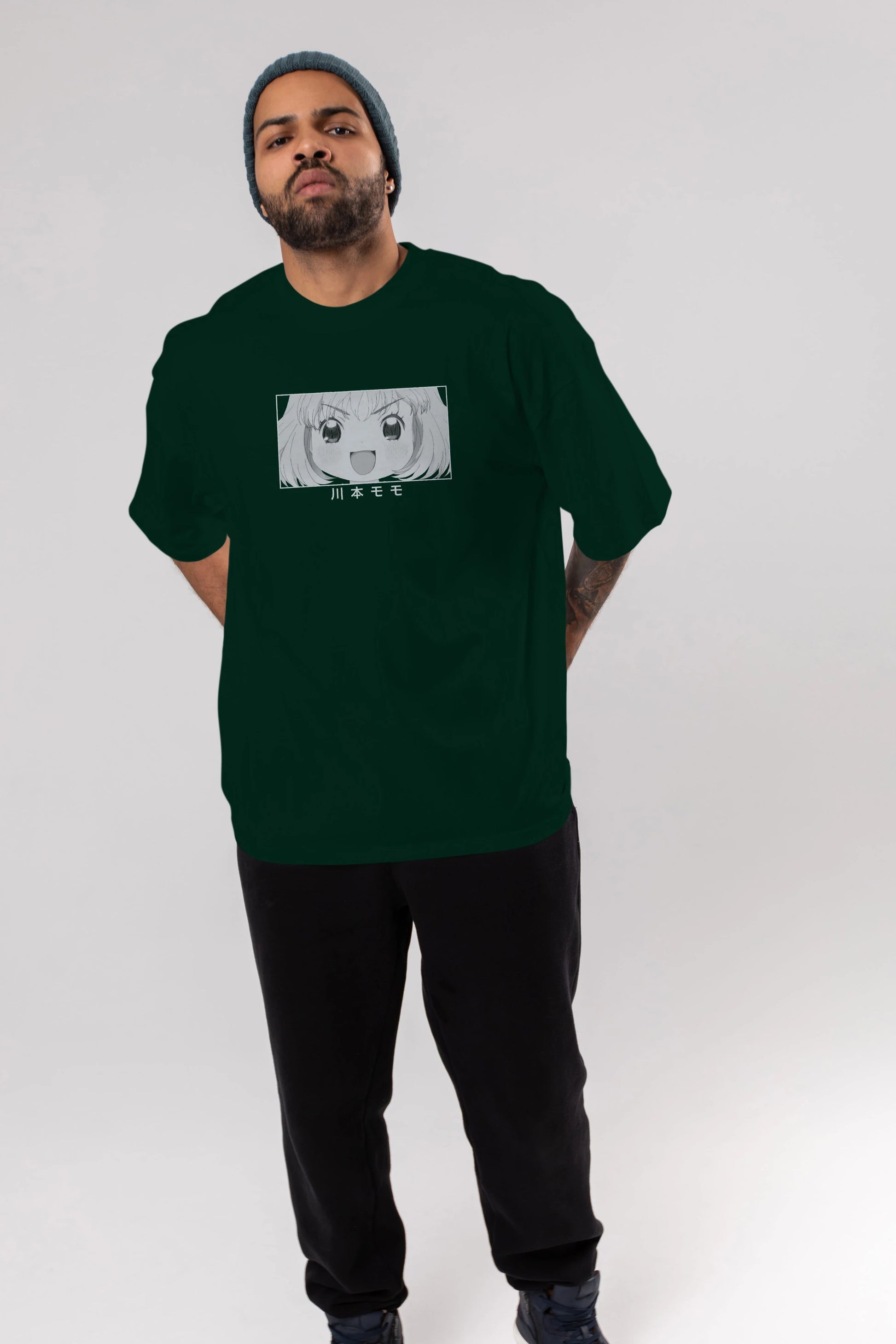 Momo Kawamoto 1 Anime Ön Baskılı Oversize t-shirt %100 pamuk Erkek Kadın Unisex