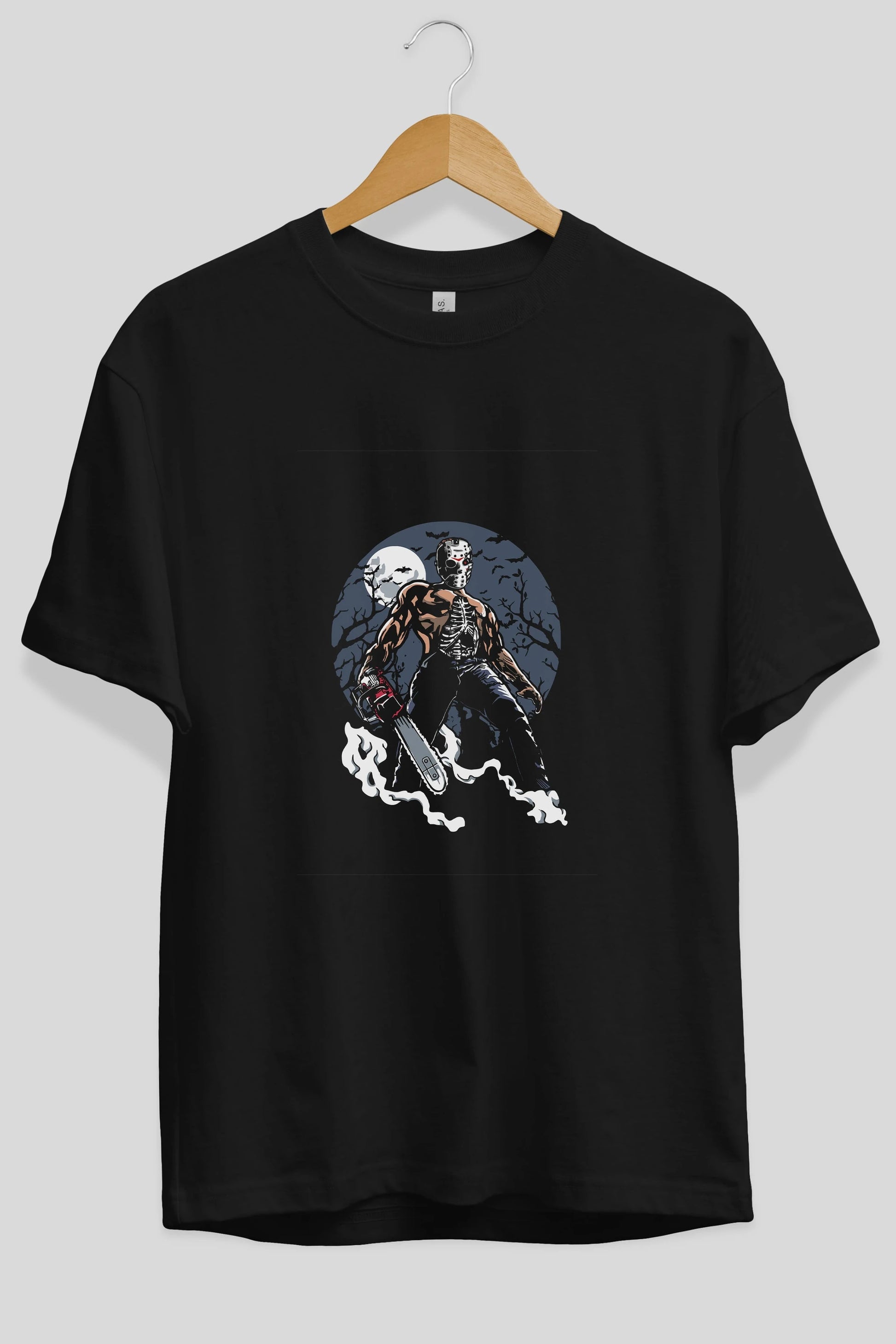 Evil Killer Ön Baskılı Oversize t-shirt Erkek Kadın Unisex %100 Pamuk tişort