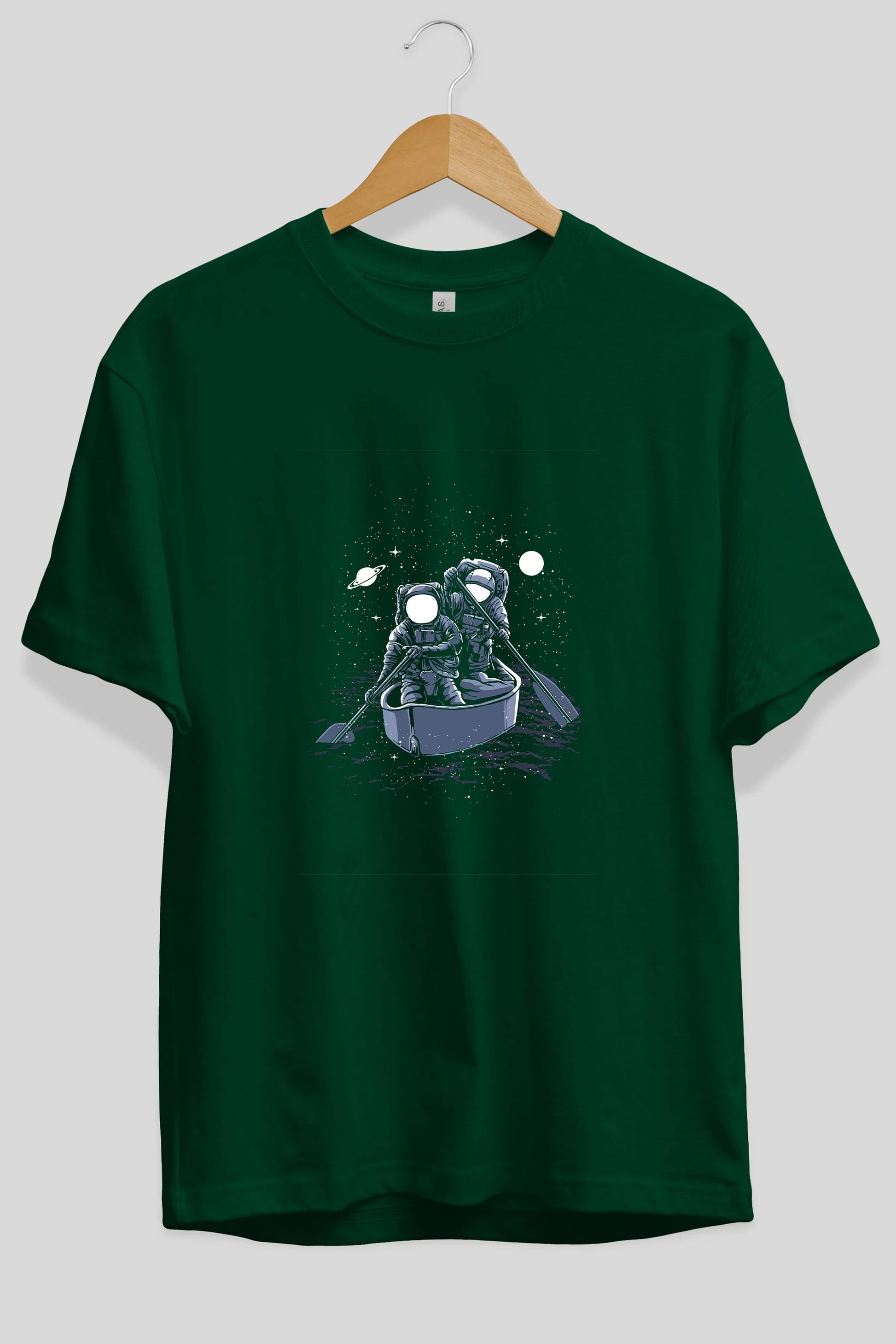Across The Galaxy Ön Baskılı Oversize t-shirt Erkek Kadın Unisex %100 Pamuk tişort