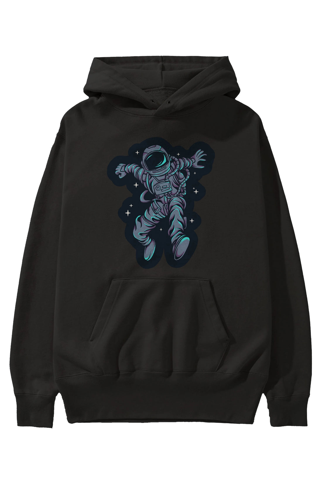 Astrostars sticker Ön Baskılı Hoodie Oversize Kapüşonlu Sweatshirt Erkek Kadın Unisex