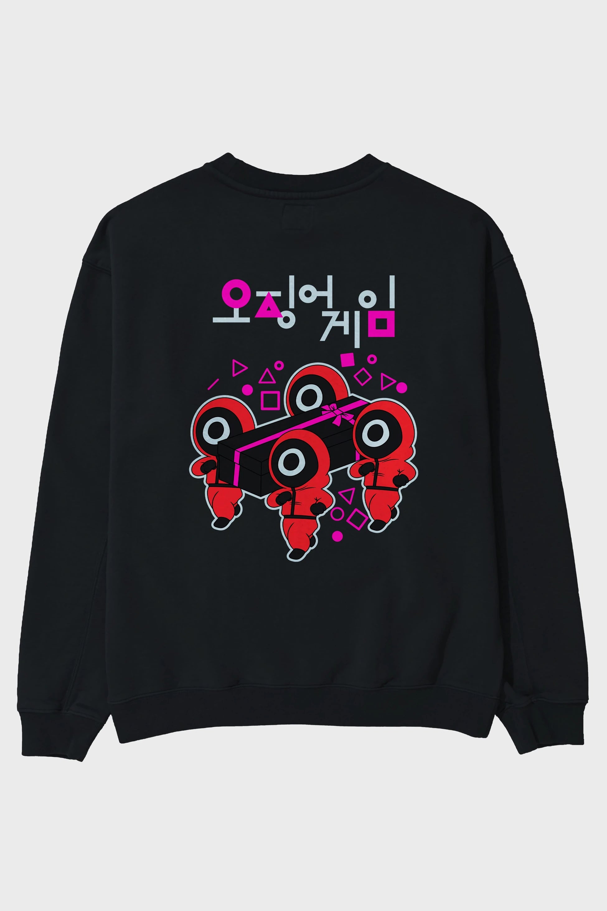 Squid Game (6) Arka Baskılı Oversize Sweatshirt Erkek Kadın Unisex