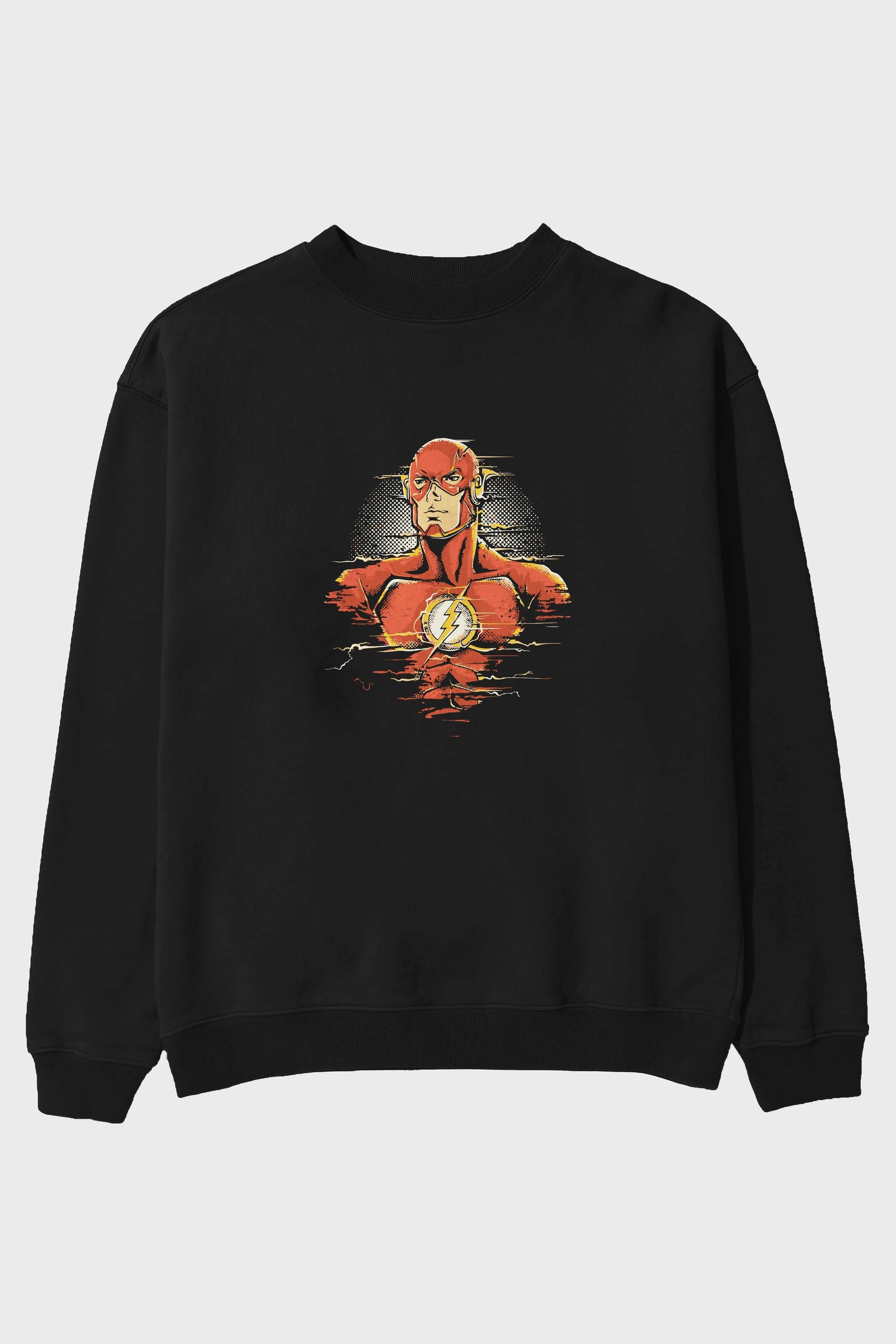 Flash Avengers Ön Baskılı Oversize Sweatshirt Erkek Kadın Unisex
