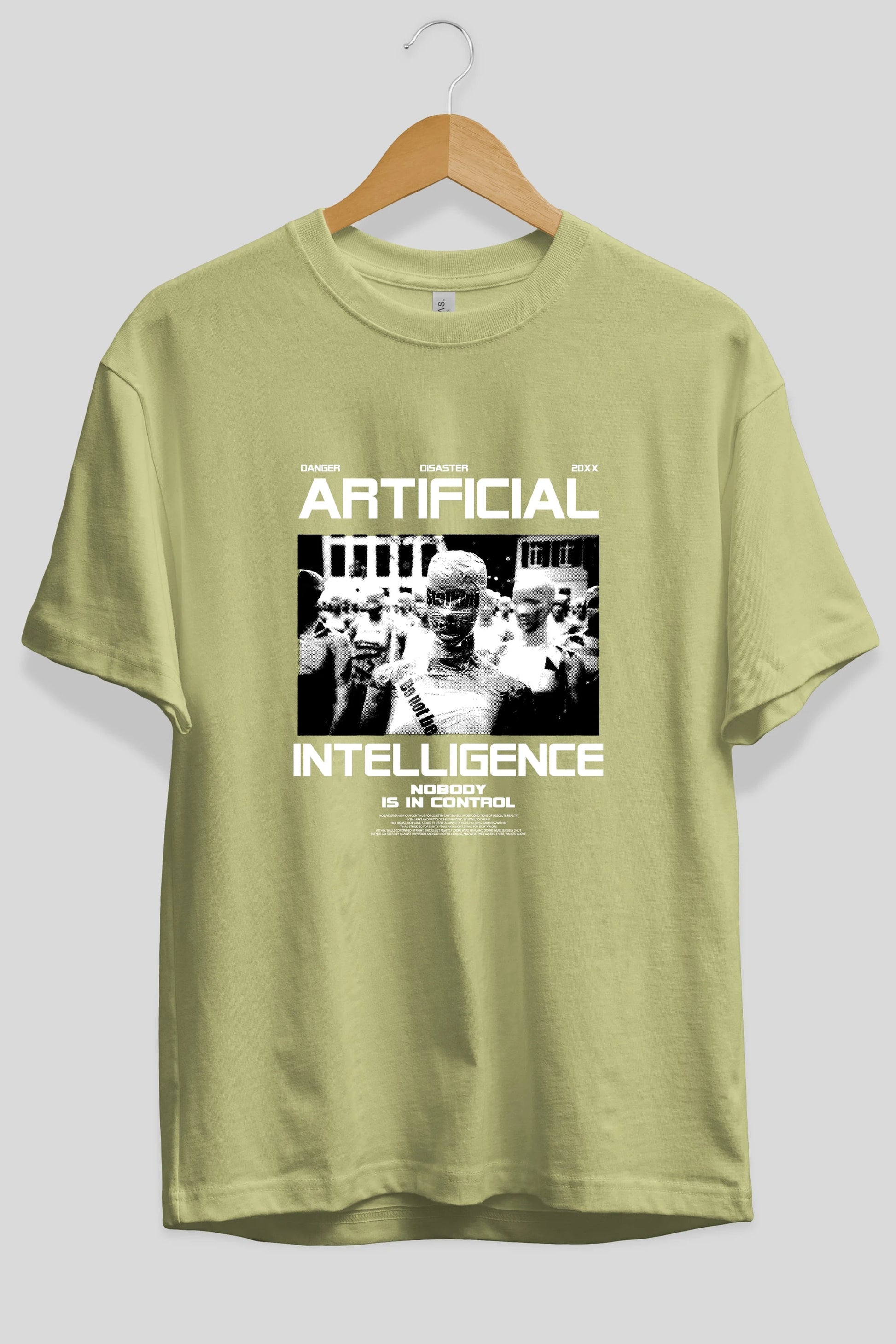 Artificial Intelligence Ön Baskılı Oversize t-shirt Erkek Kadın Unisex