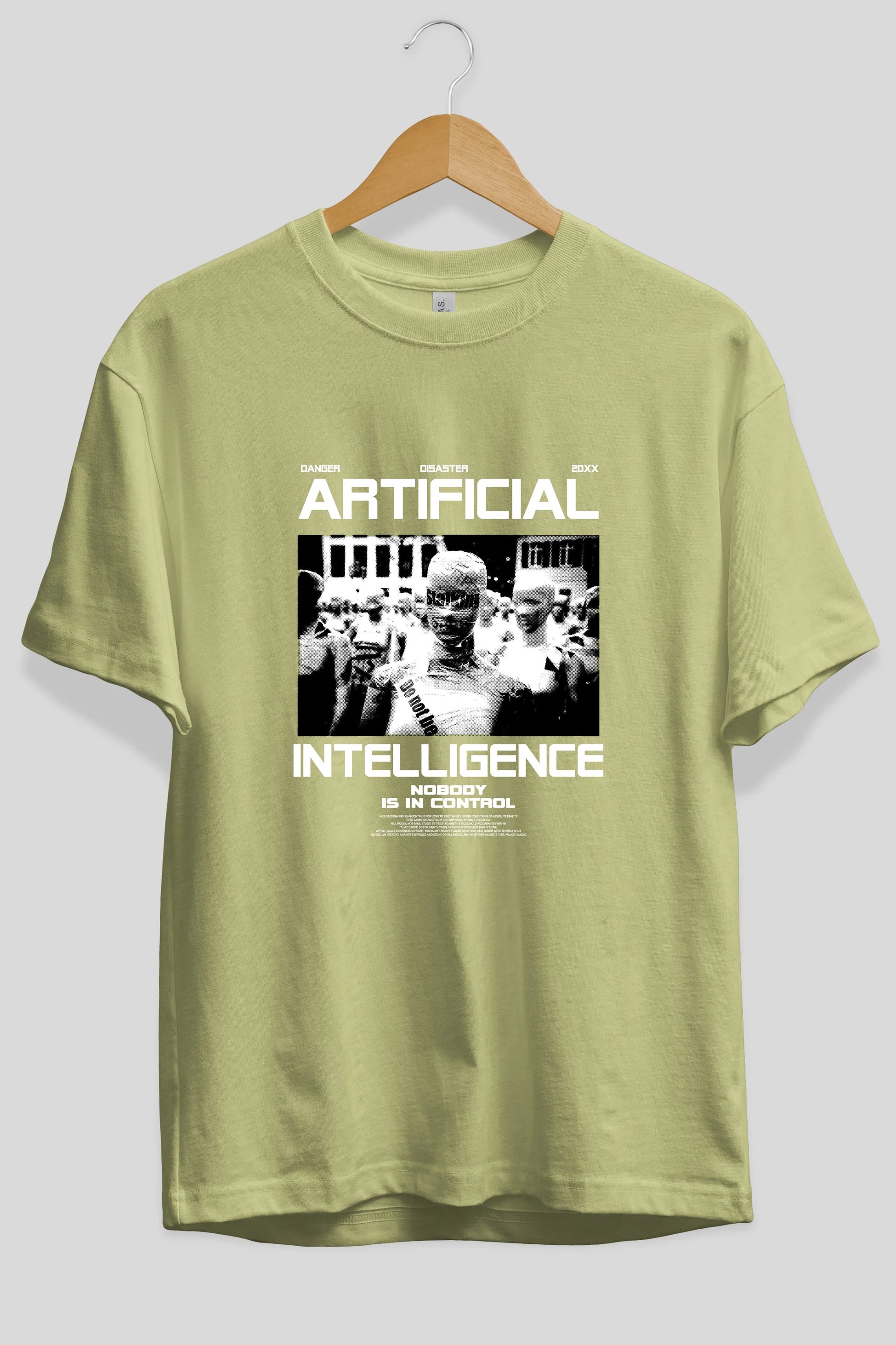 Artificial Intelligence Ön Baskılı Oversize t-shirt Erkek Kadın Unisex