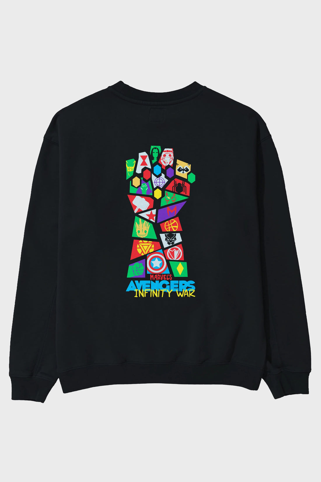 The Avengers Arka Baskılı Oversize Sweatshirt Erkek Kadın Unisex