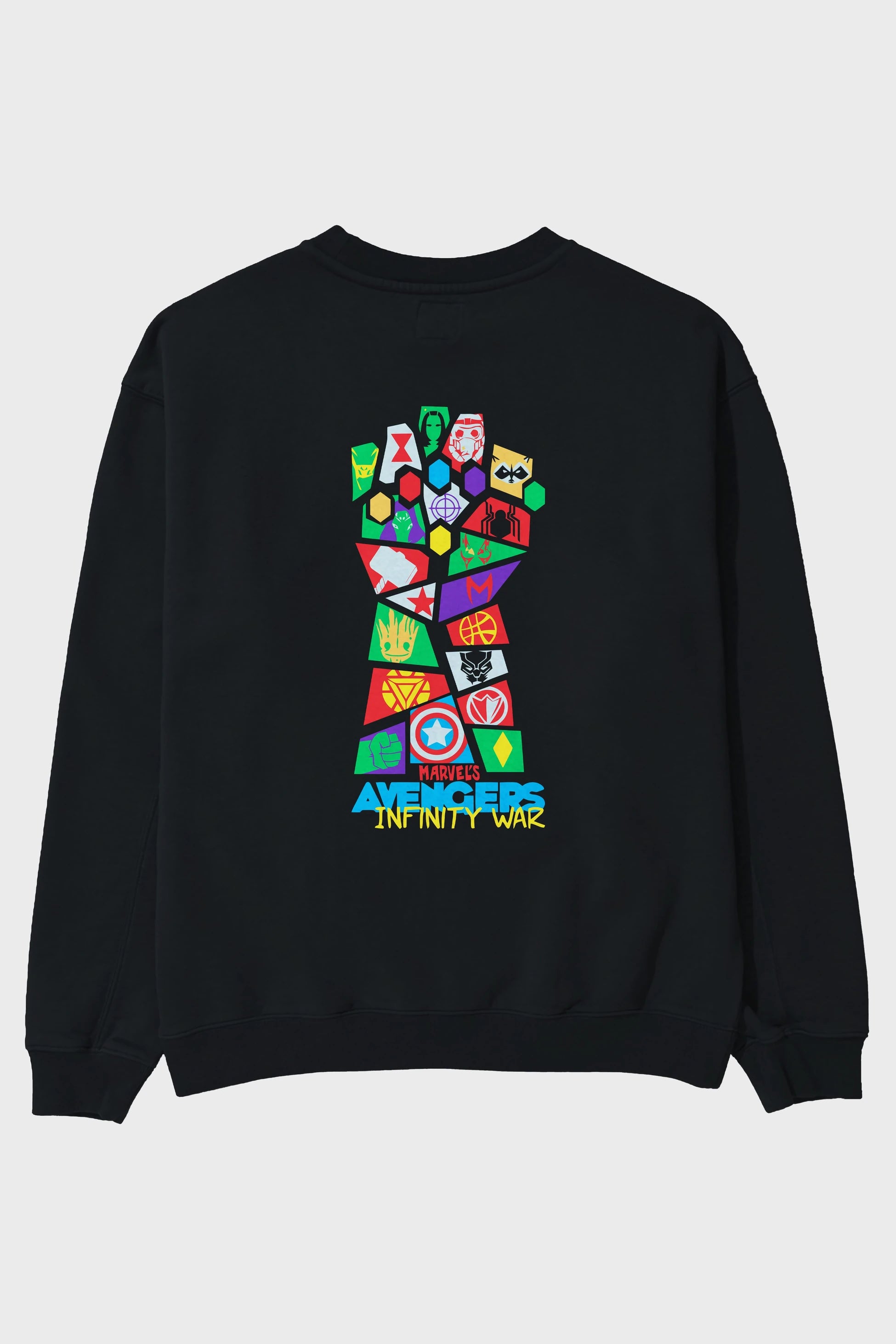The Avengers Arka Baskılı Oversize Sweatshirt Erkek Kadın Unisex