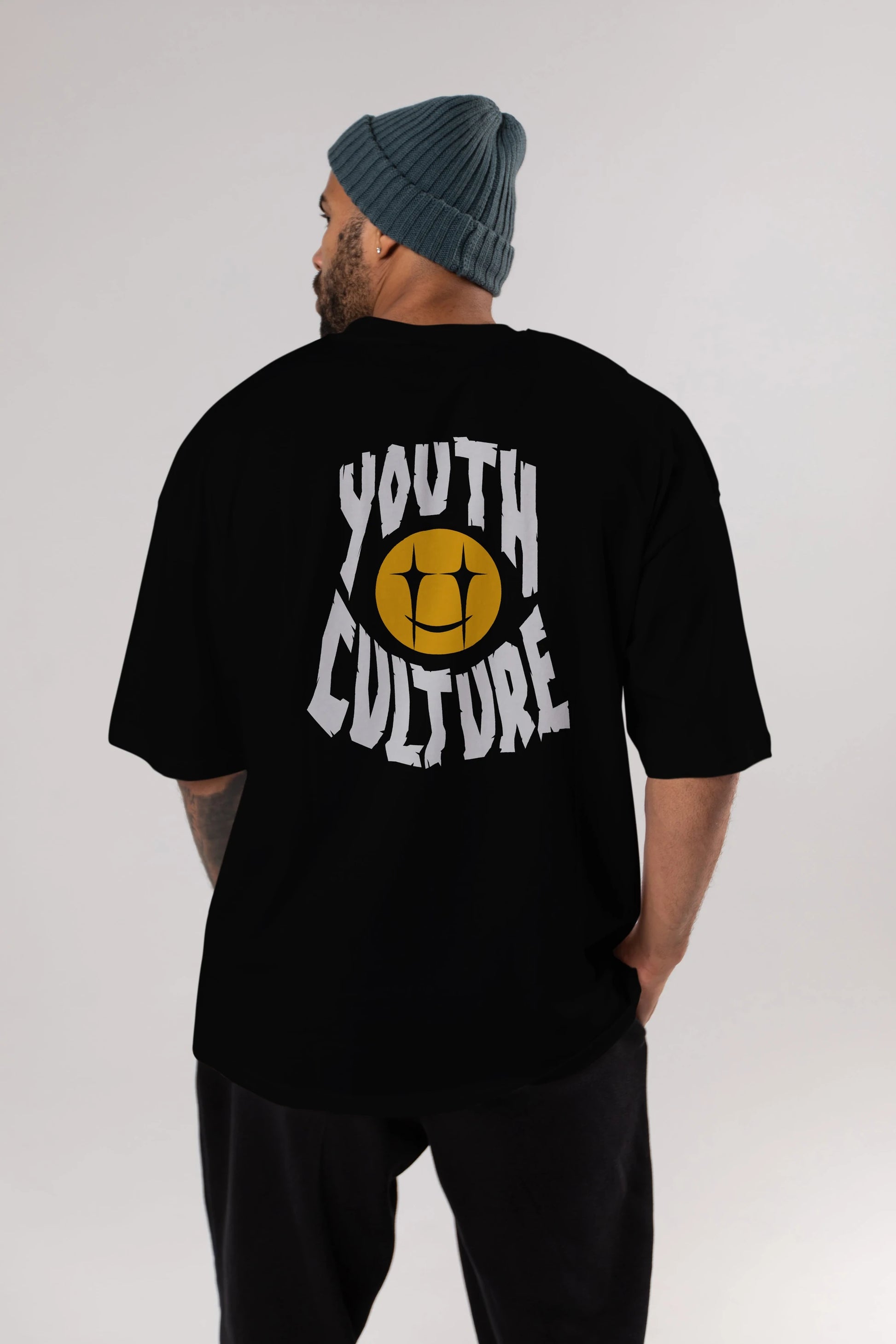 Youth Culture Arka Baskılı Oversize t-shirt Erkek Kadın Unisex