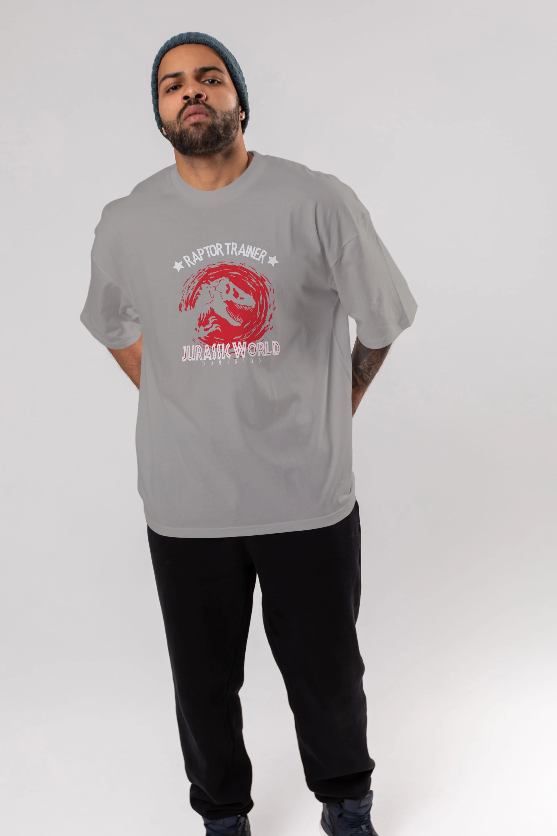 Jurassic Park (3) Ön Baskılı Oversize t-shirt Erkek Kadın Unisex %100 Pamuk Bisiklet Yaka tişort