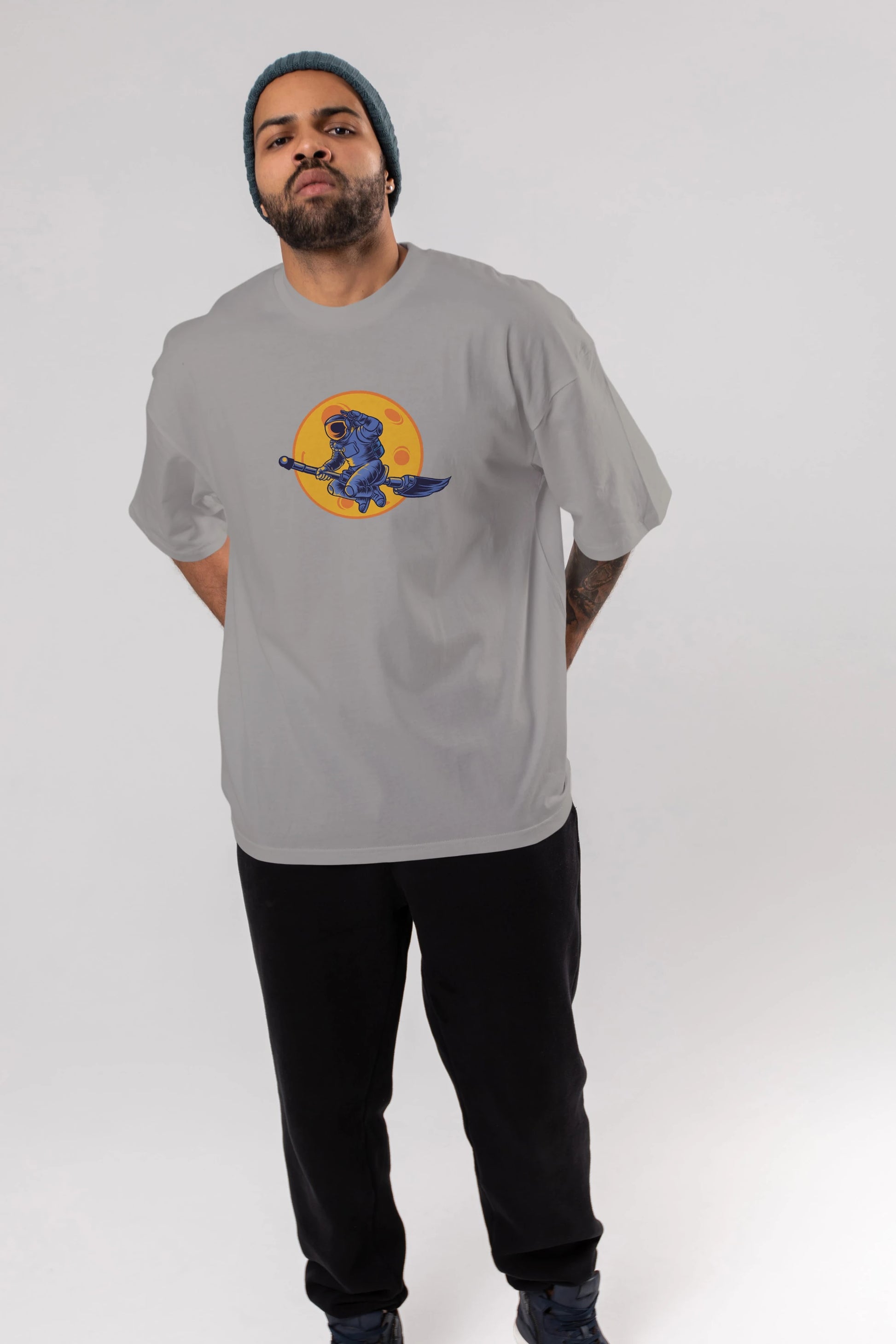 Space Witch Ön Baskılı Oversize t-shirt Erkek Kadın Unisex