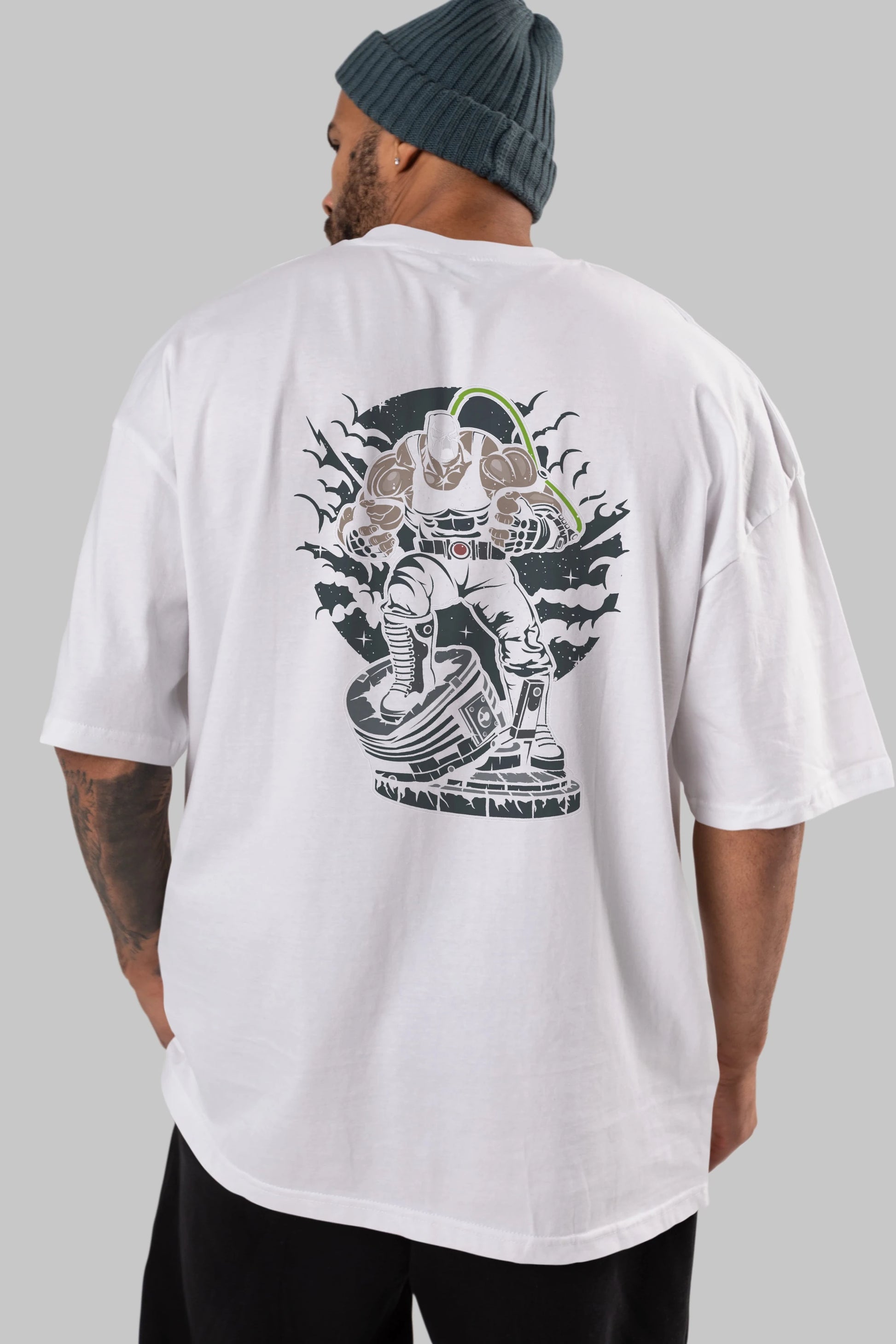 Bane (2) Arka Baskılı Oversize t-shirt Erkek Kadın Unisex %100 Pamuk