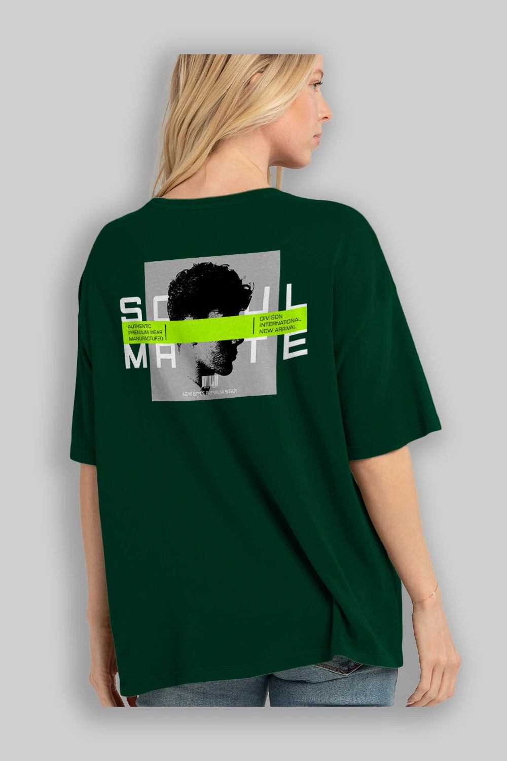 Soul Mate Arka Baskılı Oversize t-shirt Erkek Kadın Unisex