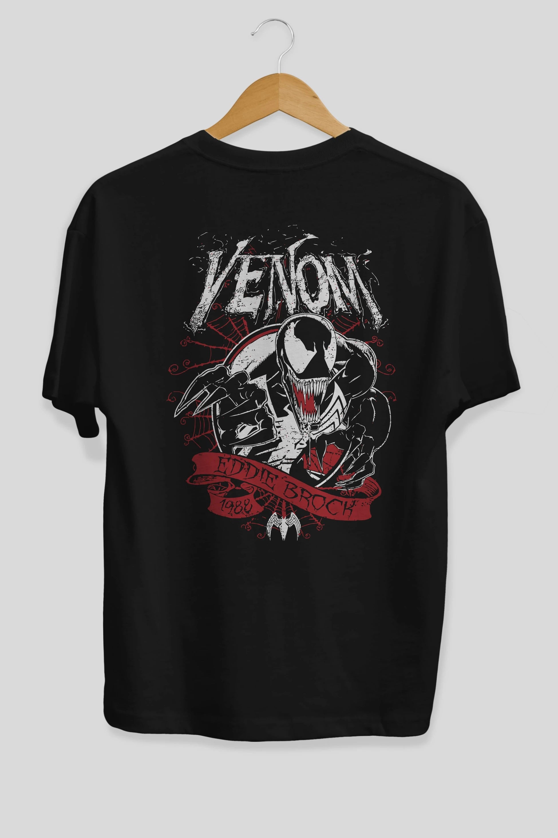 Venom (11) Arka Baskılı Oversize t-shirt Erkek Kadın Unisex %100 Pamuk Bisiklet Yaka tişort