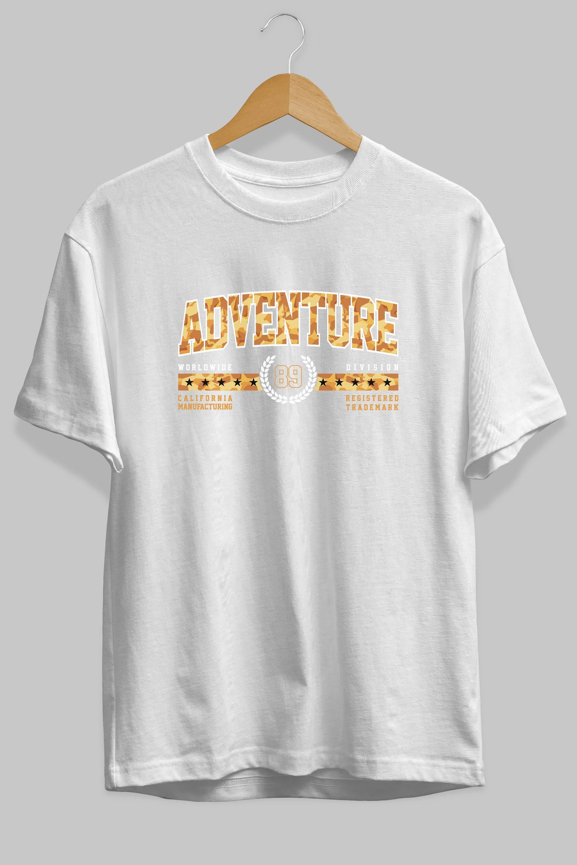 Adventure Ön Baskılı Oversize t-shirt Erkek Kadın Unisex