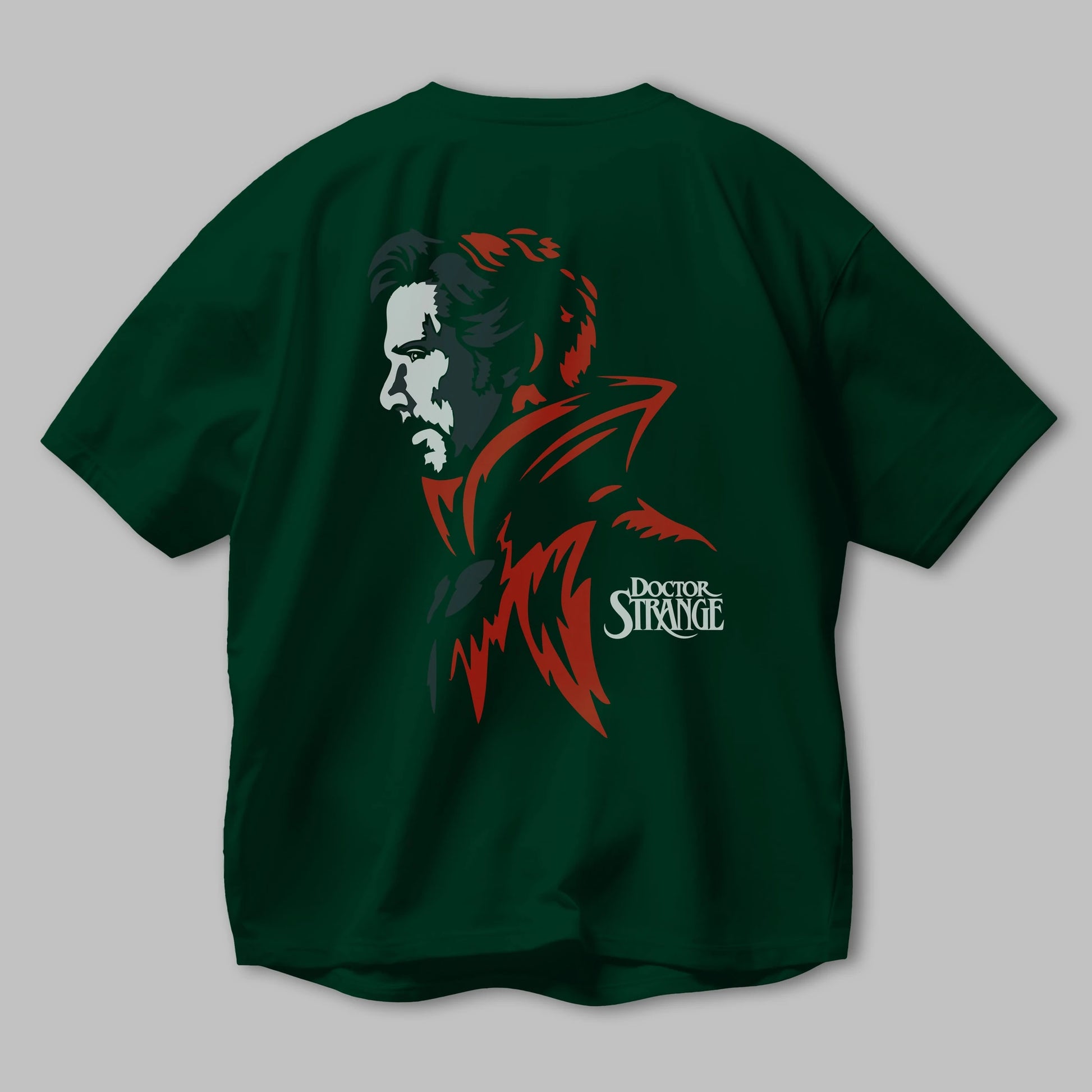 Doctor Strange (2) Arka Baskılı Oversize t-shirt Erkek Kadın Unisex %100 Pamuk Bisiklet Yaka tişort