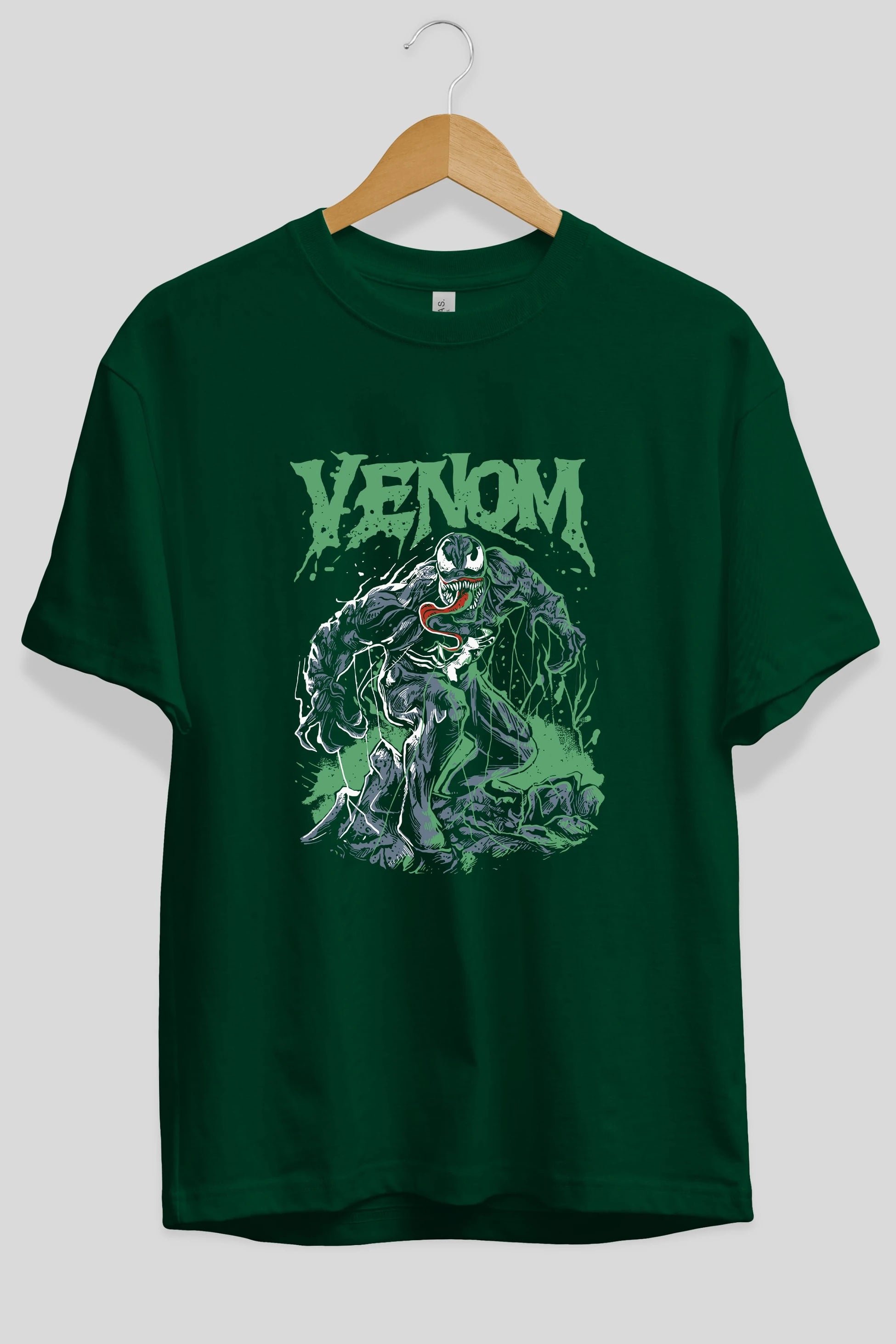 Venom (3) Ön Baskılı Oversize t-shirt Erkek Kadın Unisex %100 Pamuk Bisiklet Yaka tişort