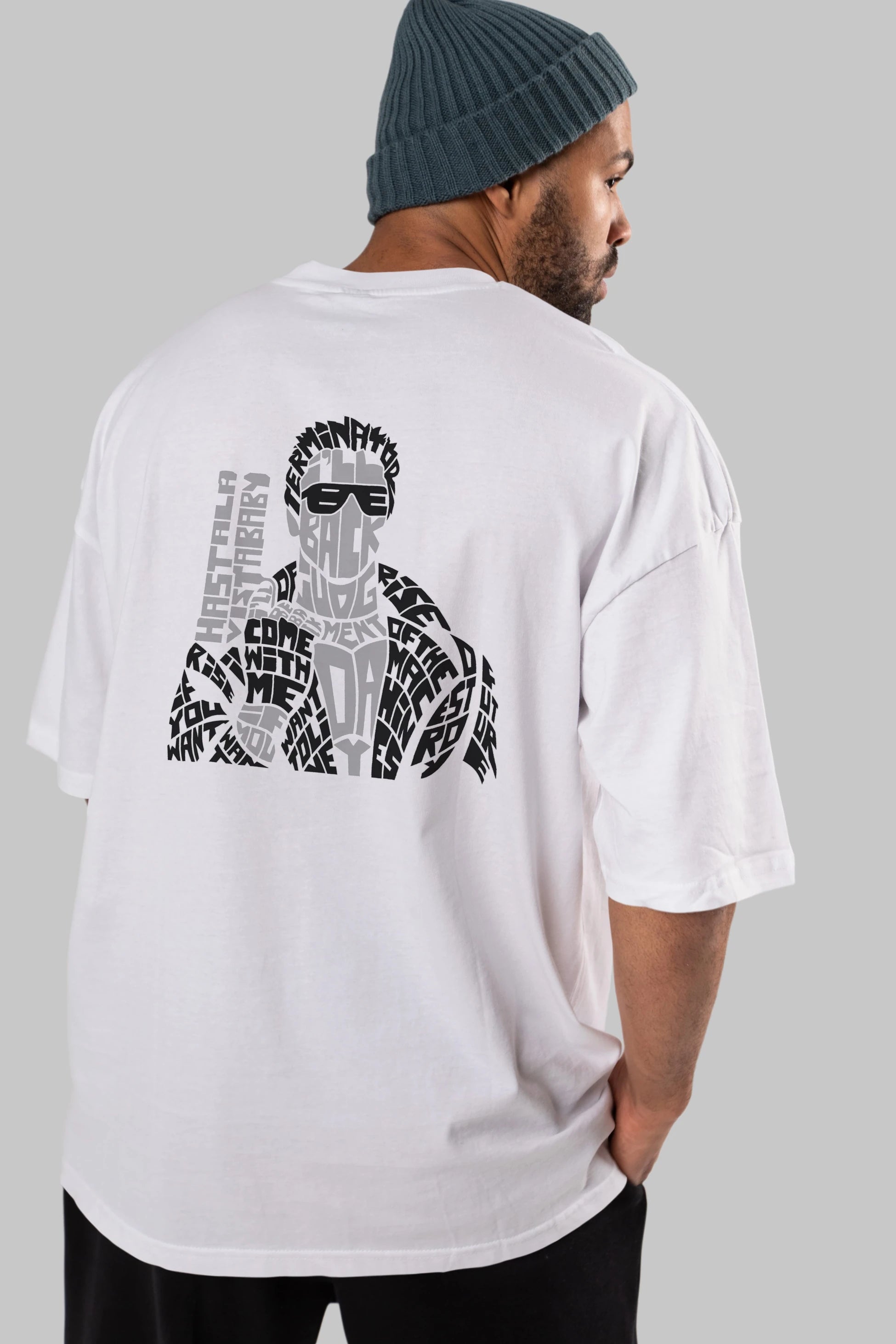 I_ll Be Back Arka Baskılı Oversize t-shirt %100 pamuk Erkek Kadın Unisex