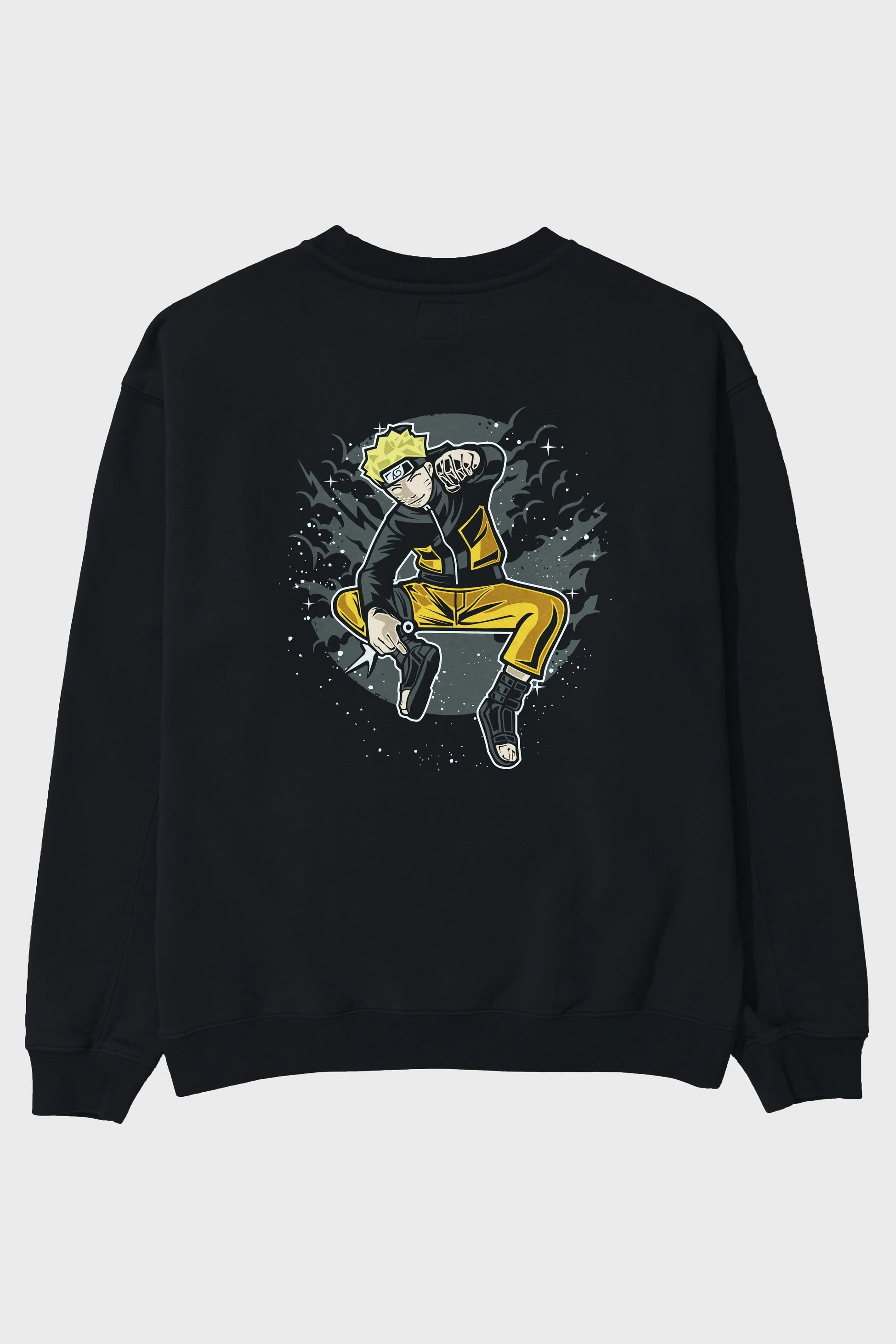 NARUTO Arka Baskılı Oversize Sweatshirt Erkek Kadın Unisex