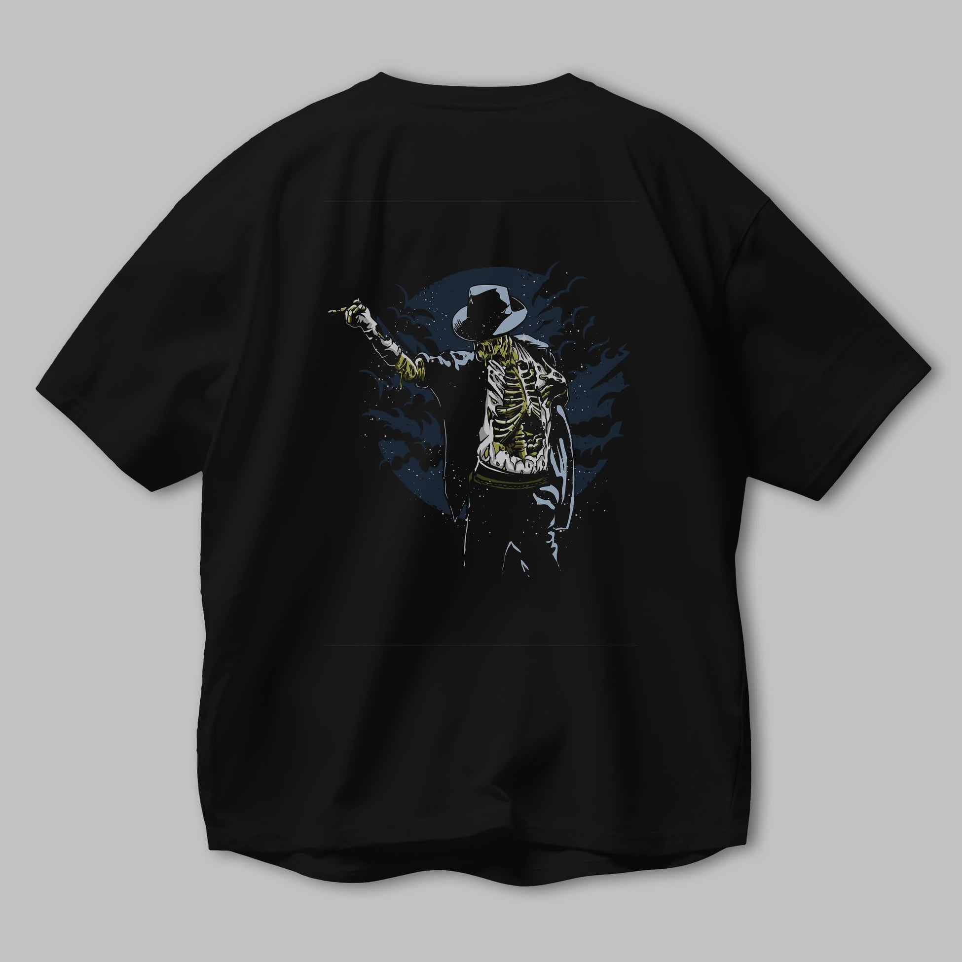 Zombie Pop Arka Baskılı Oversize t-shirt Erkek Kadın Unisex %100 Pamuk