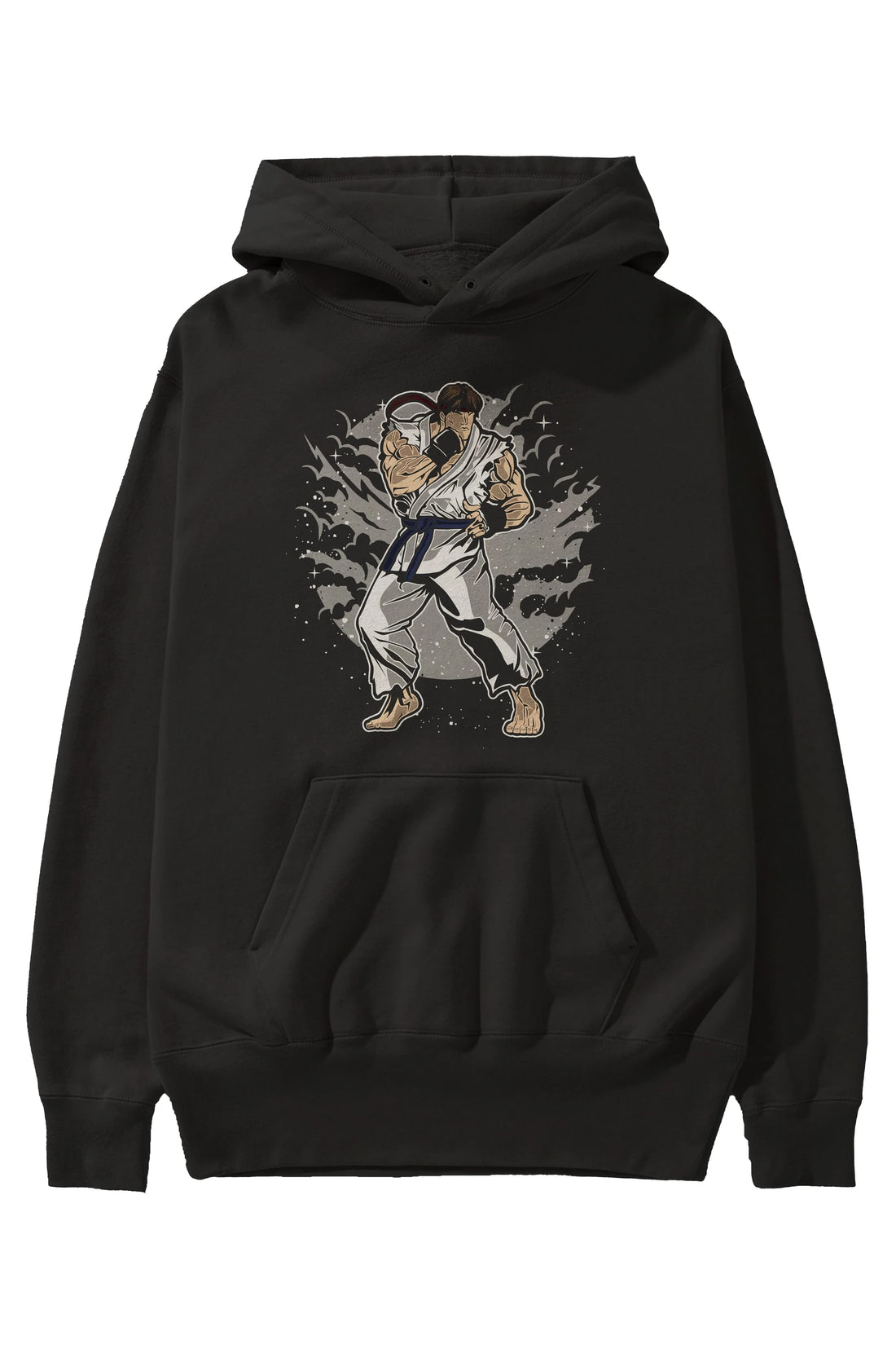 RYU Ön Baskılı Hoodie Oversize Kapüşonlu Sweatshirt Erkek Kadın Unisex