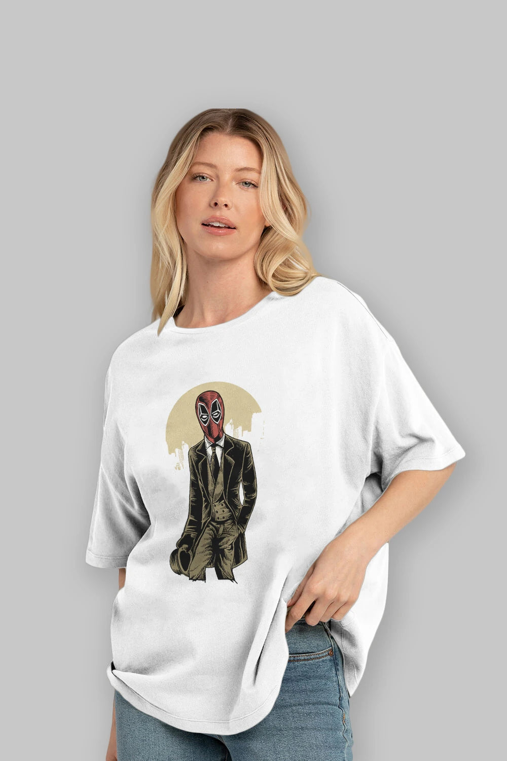 Classic Mercenary Ön Baskılı Oversize t-shirt Erkek Kadın Unisex %100 Pamuk tişort