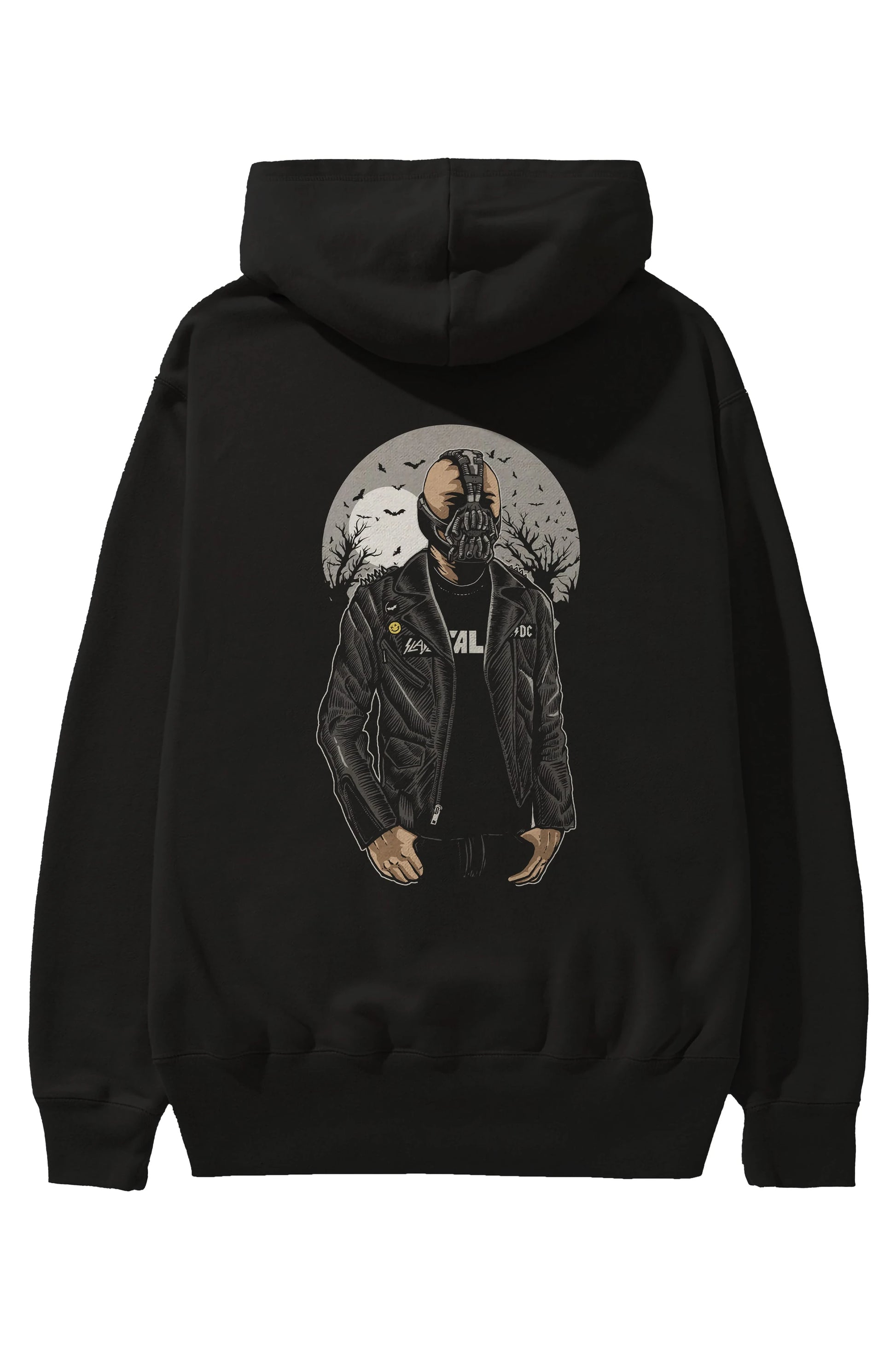 Bane Arka Baskılı Hoodie Oversize Kapüşonlu Sweatshirt Erkek Kadın Unisex