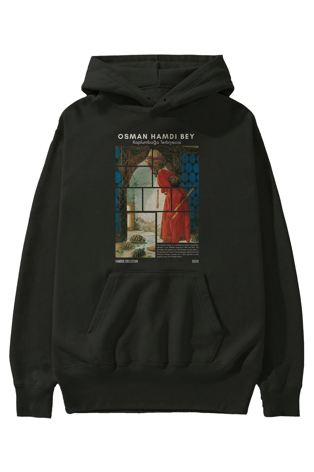 Osman Hamdi Bey ön Baskılı Hoodie Oversize Kapüşonlu Sweatshirt Erkek Kadın
