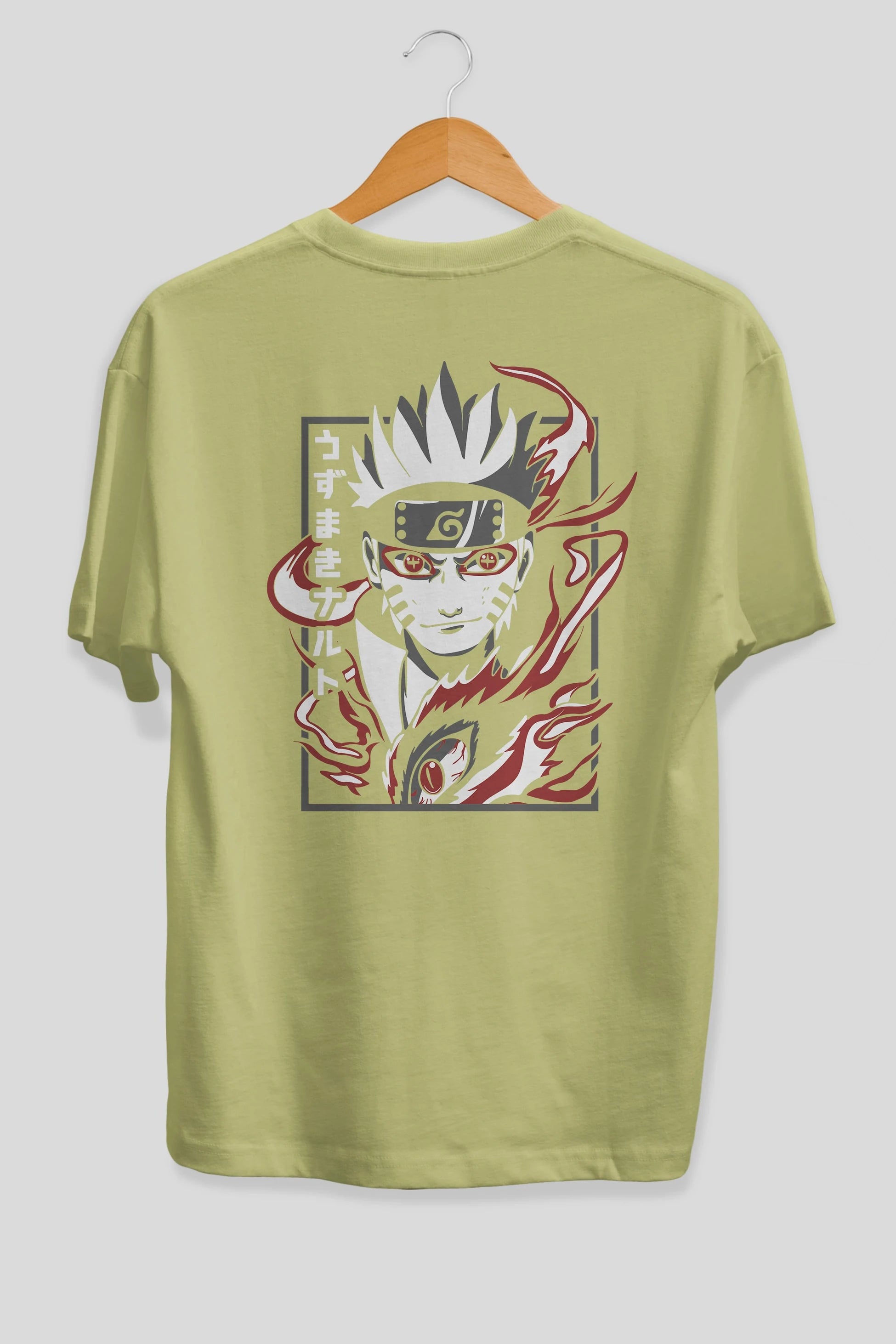 NarutoMod Anime Arka Baskılı Oversize t-shirt Erkek Kadın Unisex
